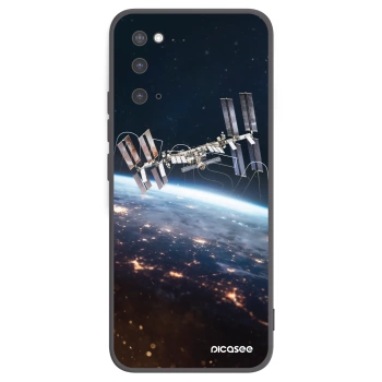 Picasee silikonový černý obal pro Samsung Galaxy S20 G980F - Station