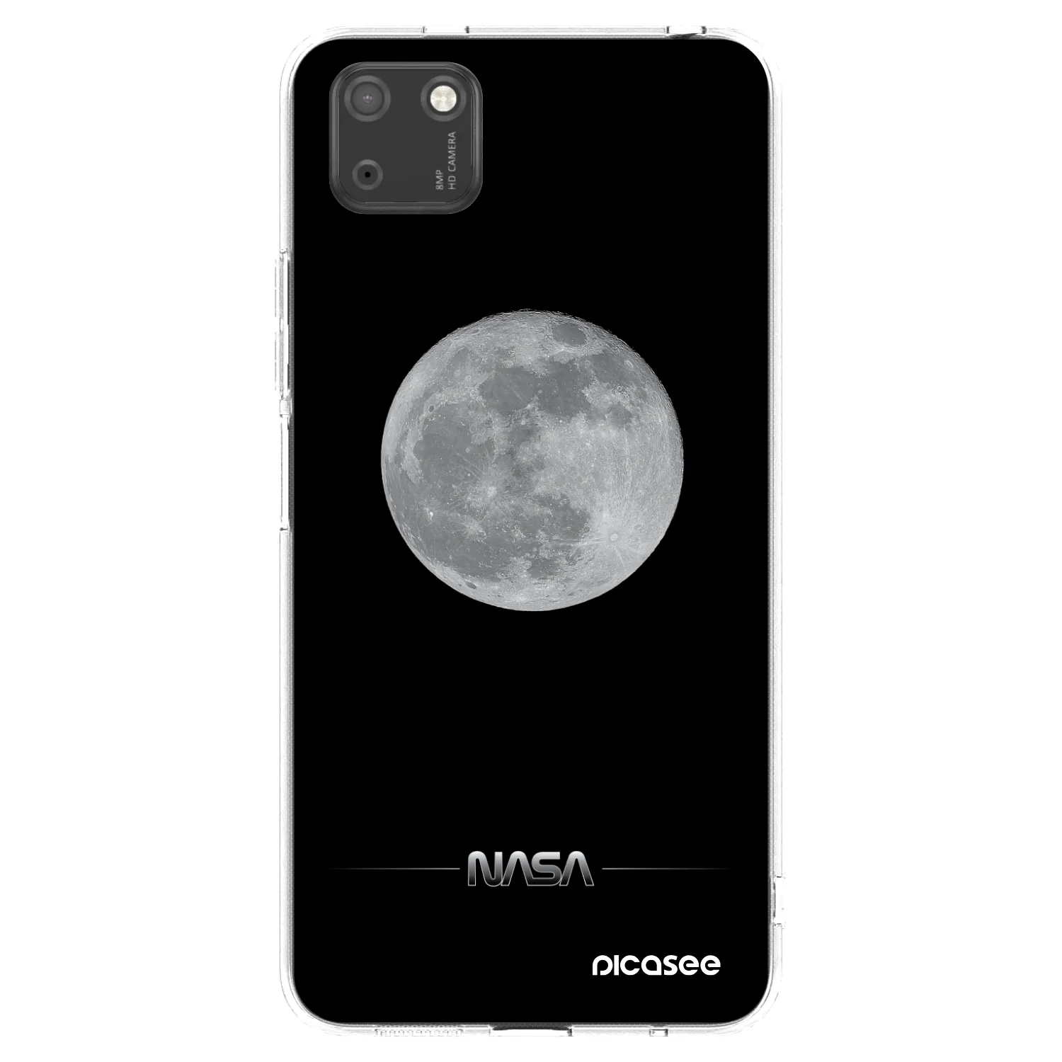 Picasee silikonový průhledný obal pro Huawei Y5P - Moon Minimal