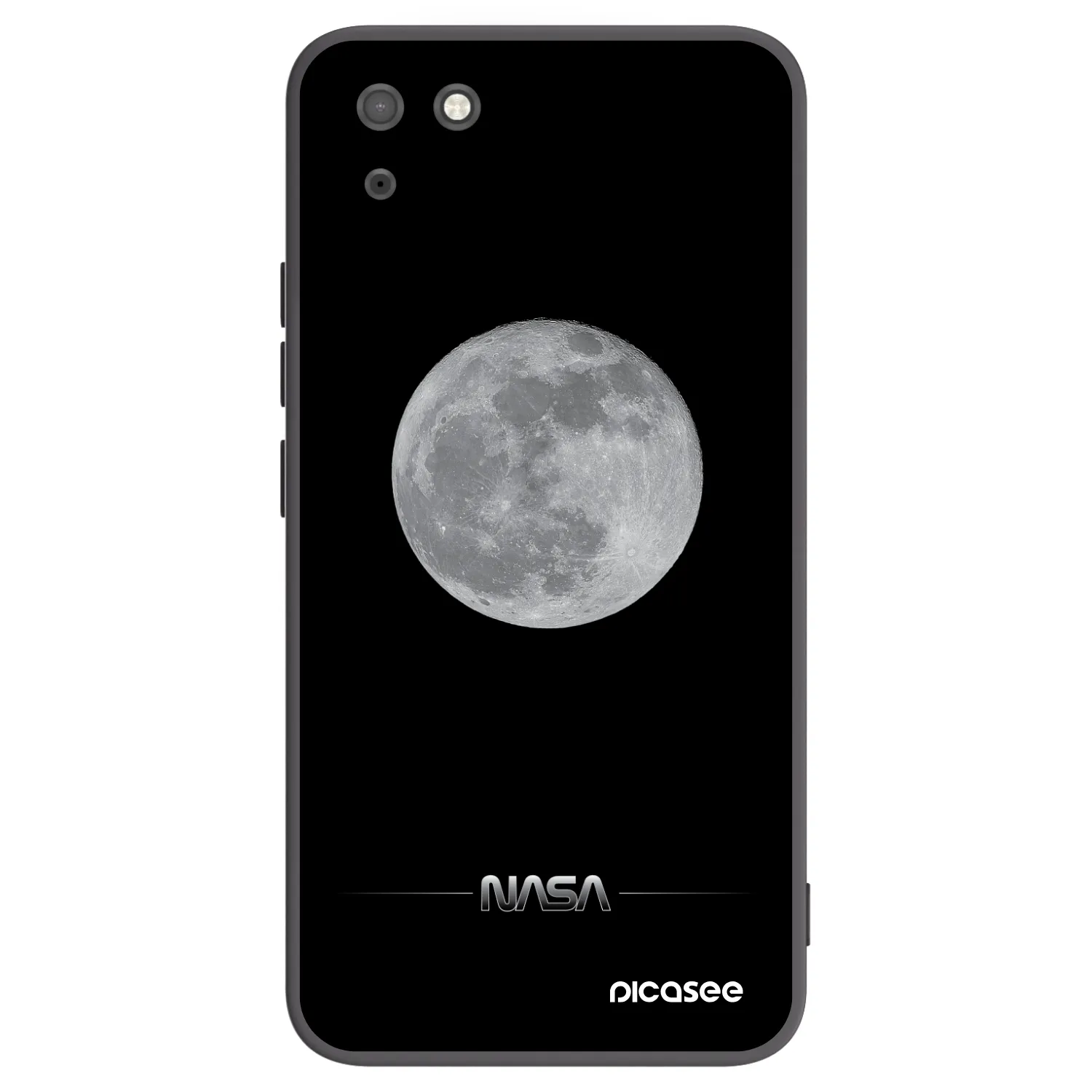 Picasee silikonový černý obal pro Huawei Y5P - Moon Minimal