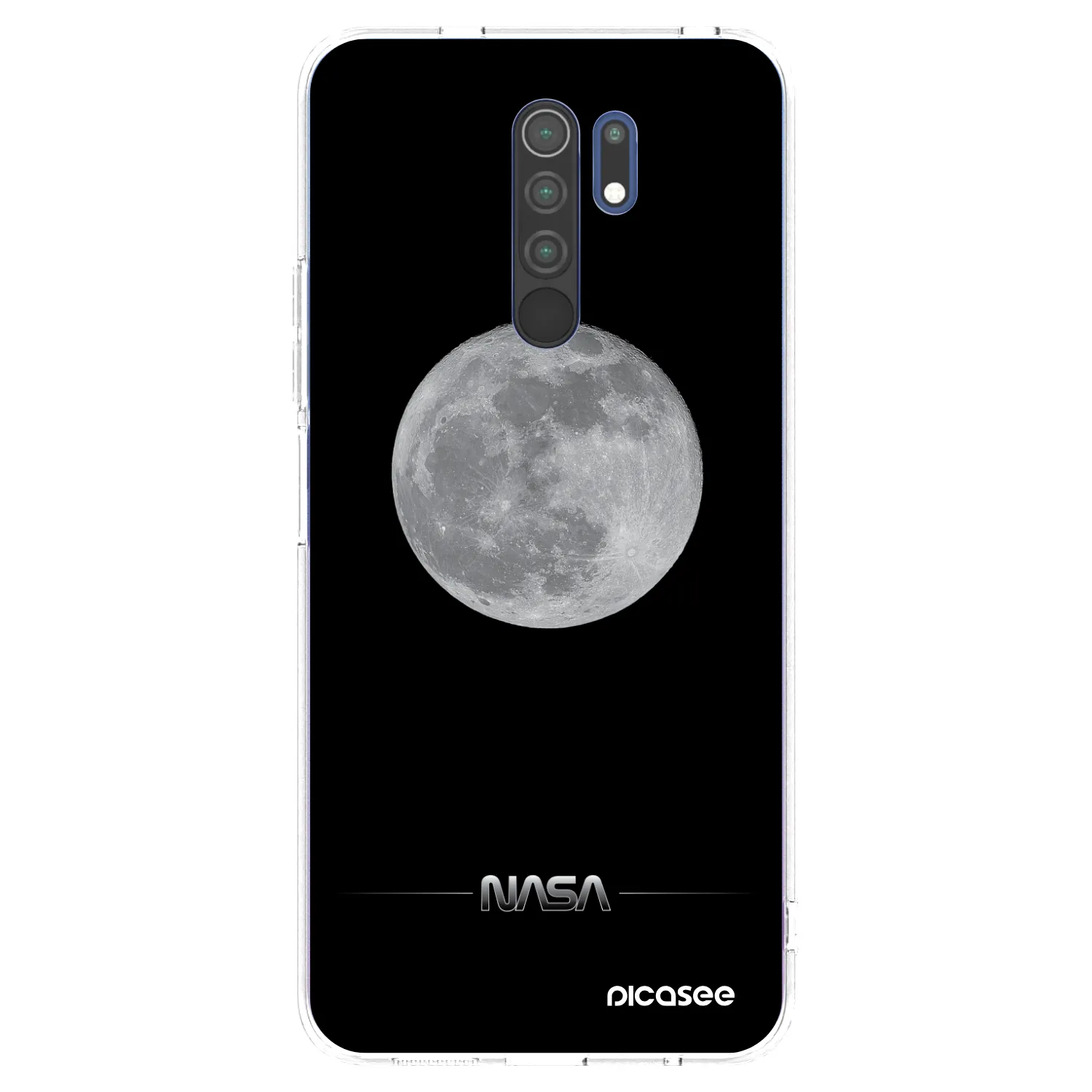 Picasee silikonový průhledný obal pro Xiaomi Redmi 9 - Moon Minimal