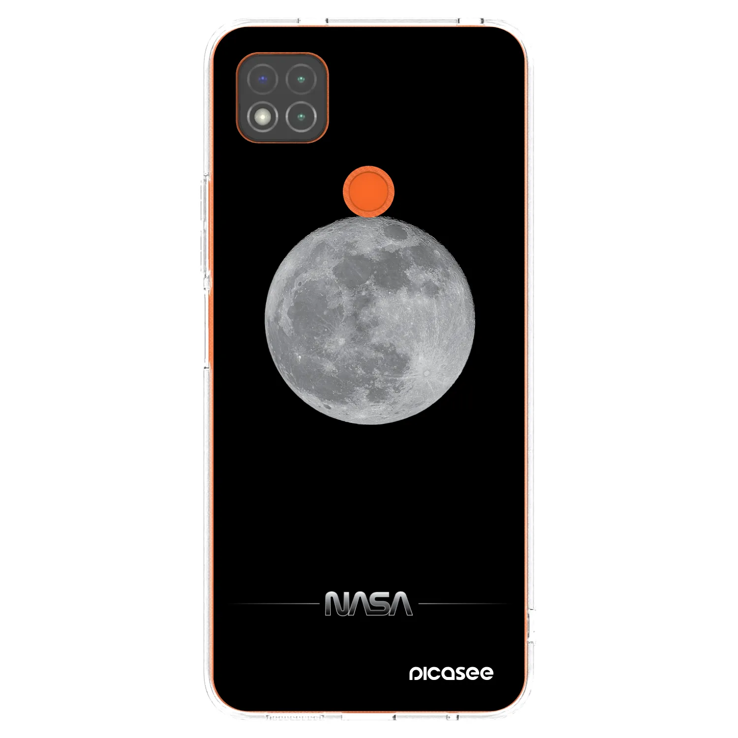 Picasee silikonový průhledný obal pro Xiaomi Redmi 9C - Moon Minimal