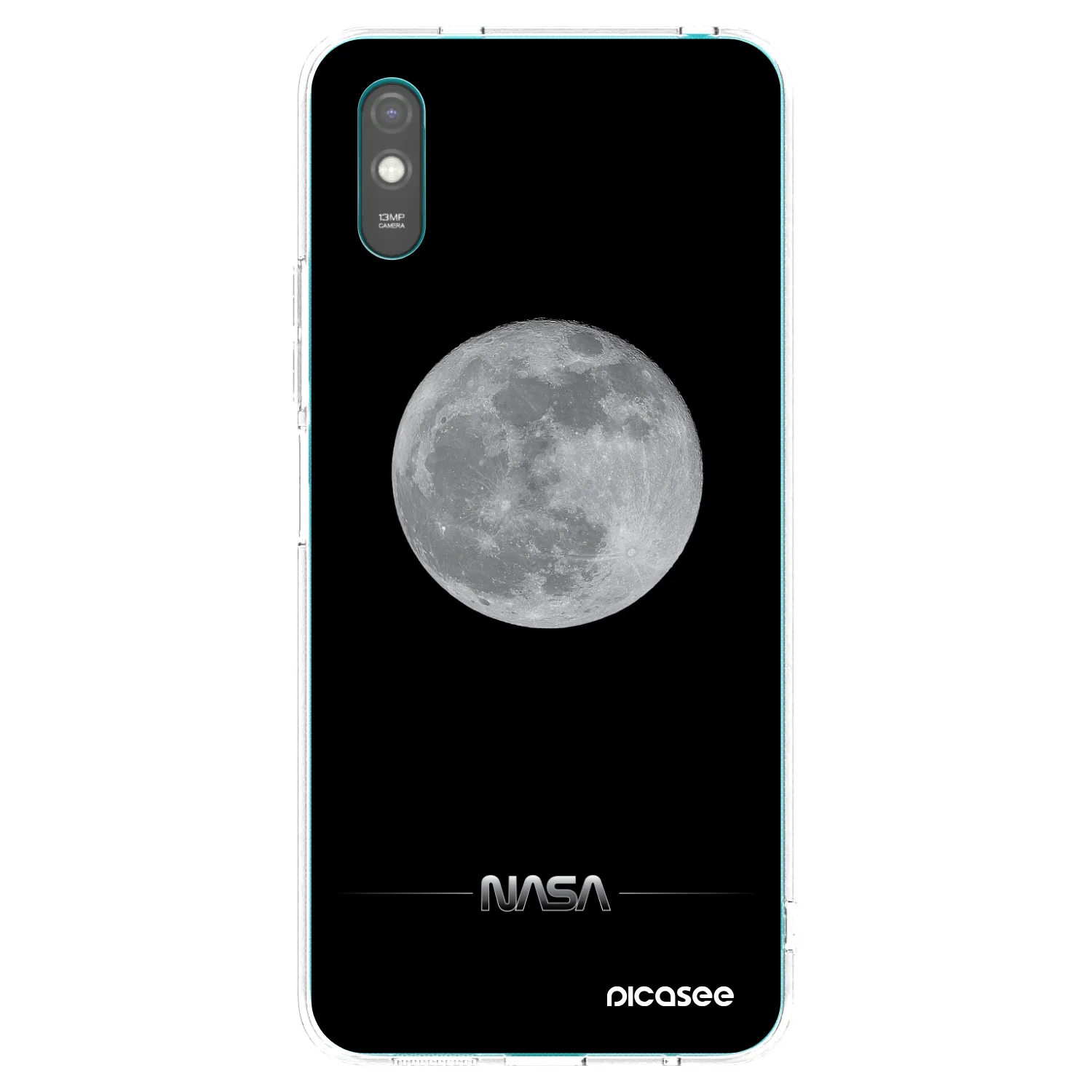 Picasee silikonový průhledný obal pro Xiaomi Redmi 9A - Moon Minimal