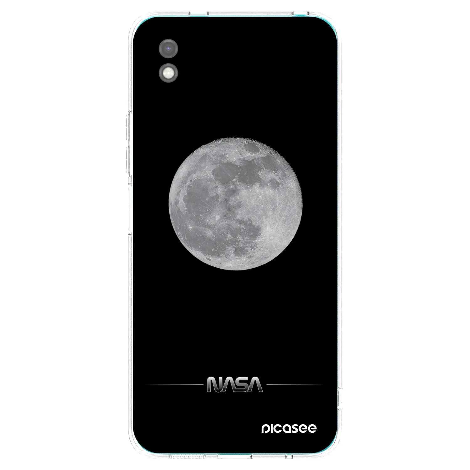 Picasee silikonový černý obal pro Xiaomi Redmi 9A - Moon Minimal