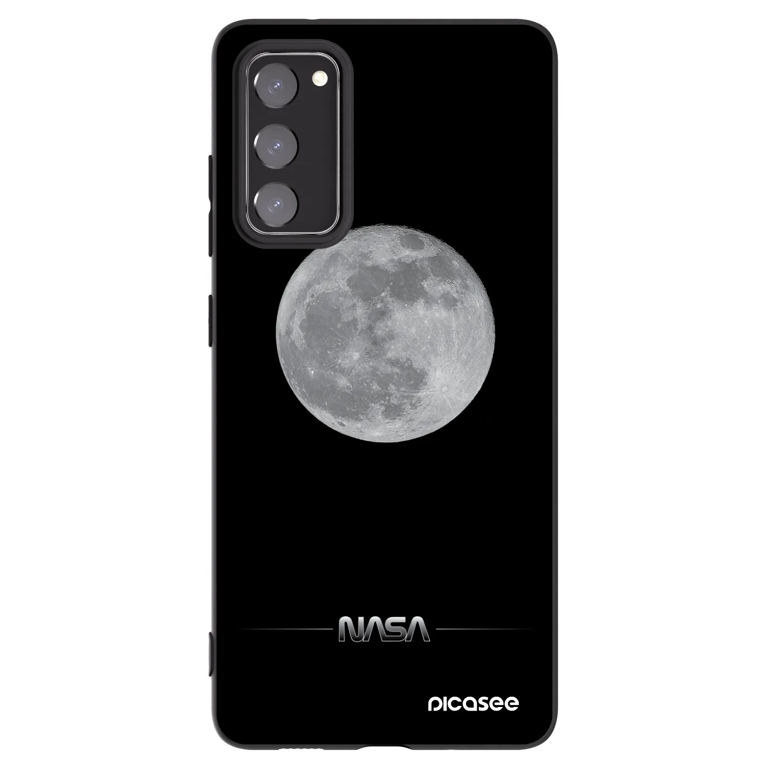 Picasee silikonový černý obal pro Samsung Galaxy S20 FE - Moon Minimal