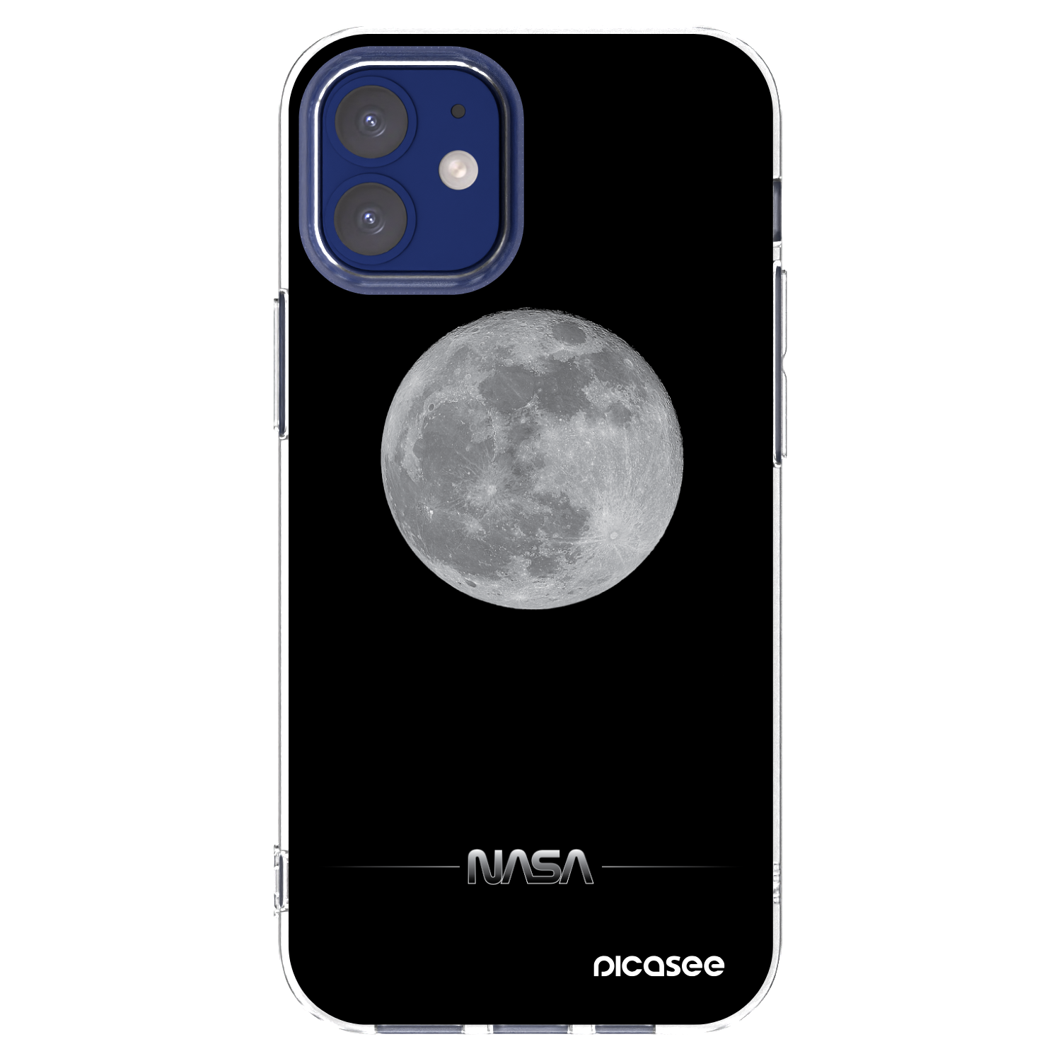Picasee silikonový průhledný obal pro Apple iPhone 12 mini - Moon Minimal