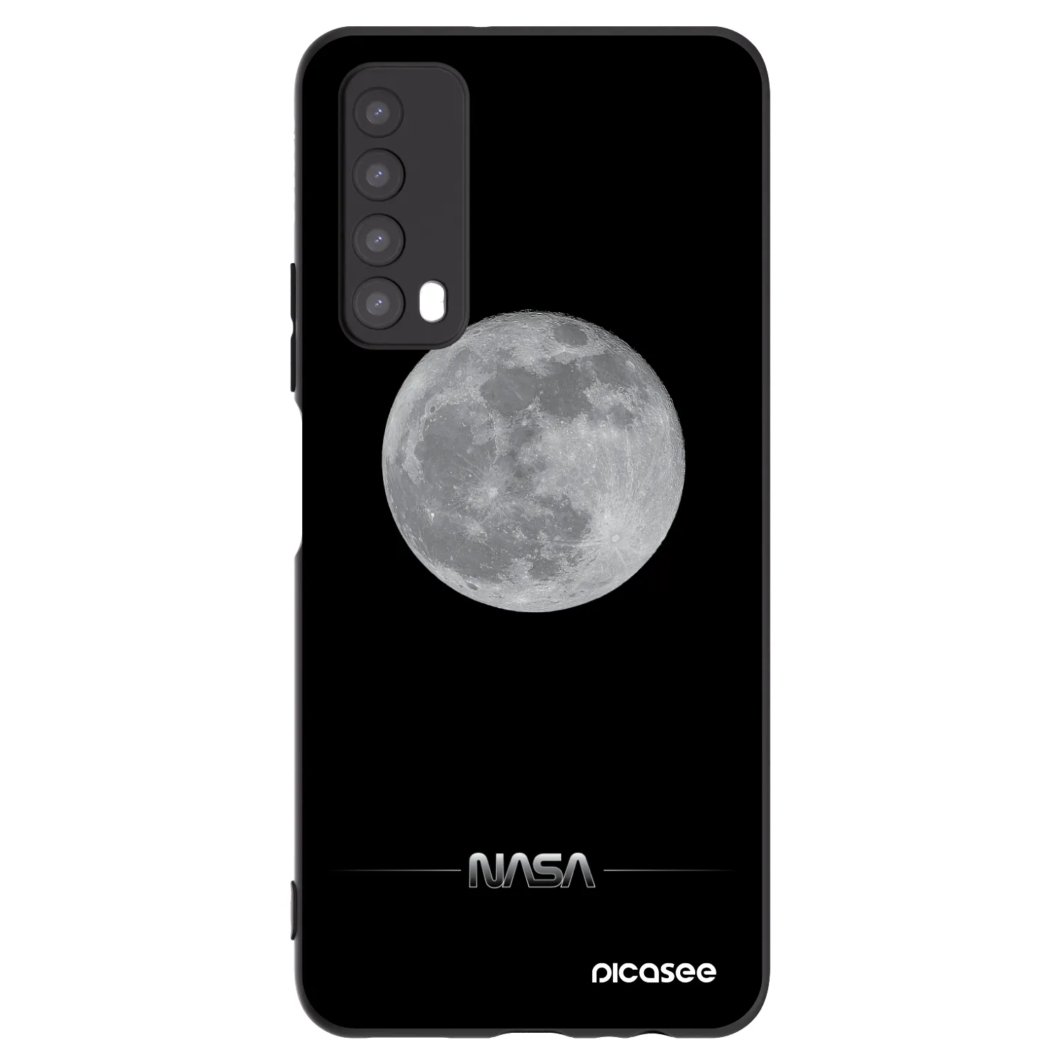 Picasee silikonový černý obal pro Huawei P Smart 2021 - Moon Minimal