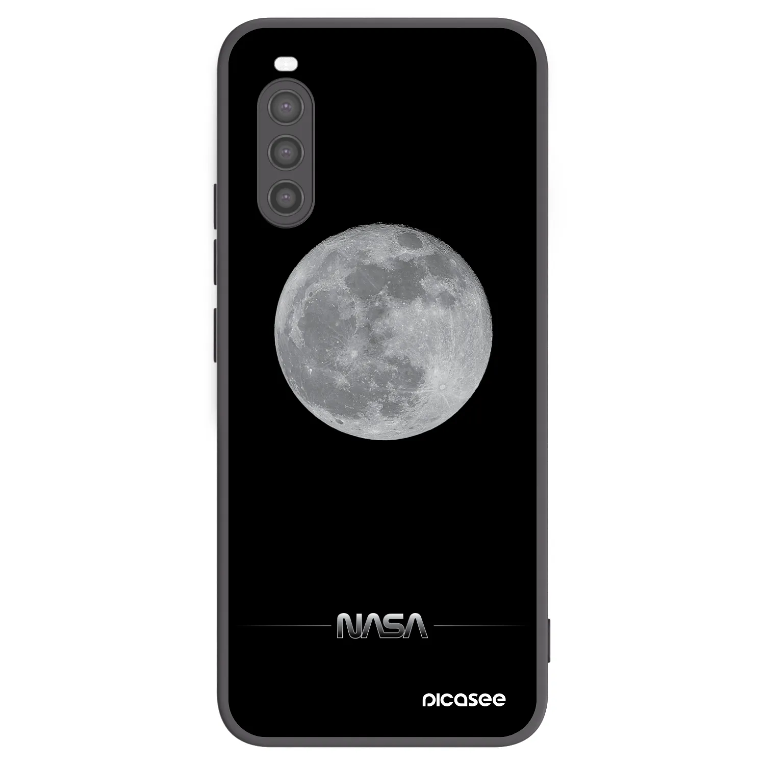Picasee silikonový černý obal pro Sony Xperia 10 II - Moon Minimal
