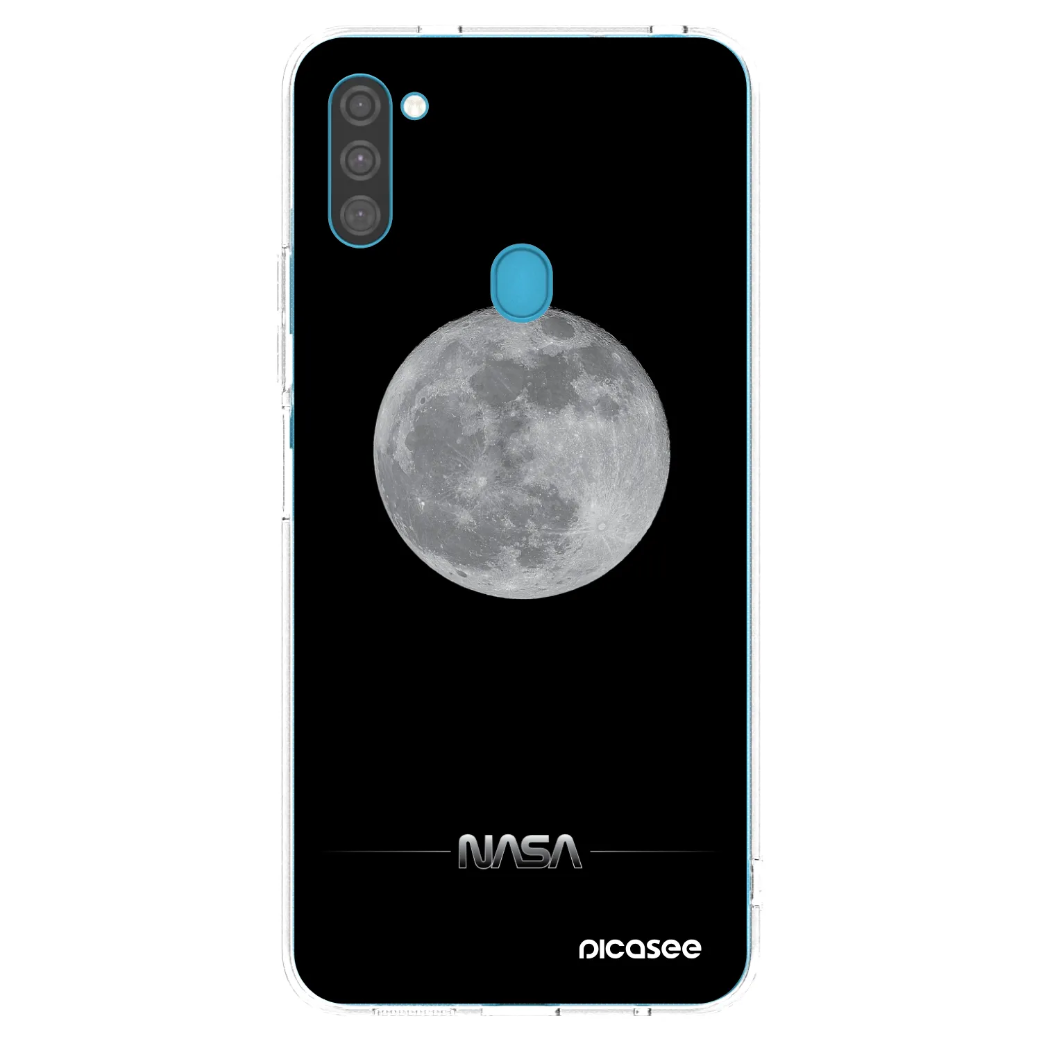Picasee silikonový průhledný obal pro Samsung Galaxy M11 - Moon Minimal