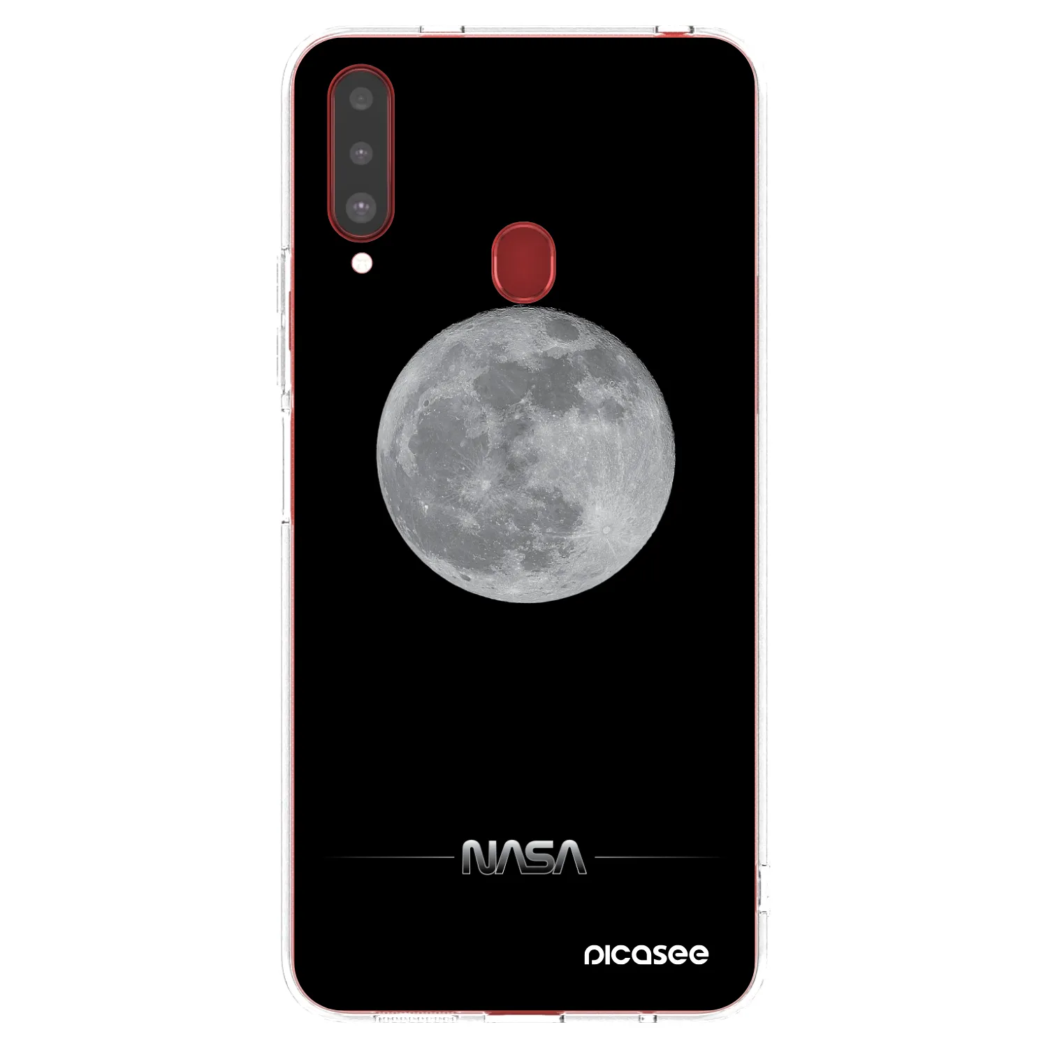 Picasee silikonový průhledný obal pro Samsung Galaxy A20s - Moon Minimal