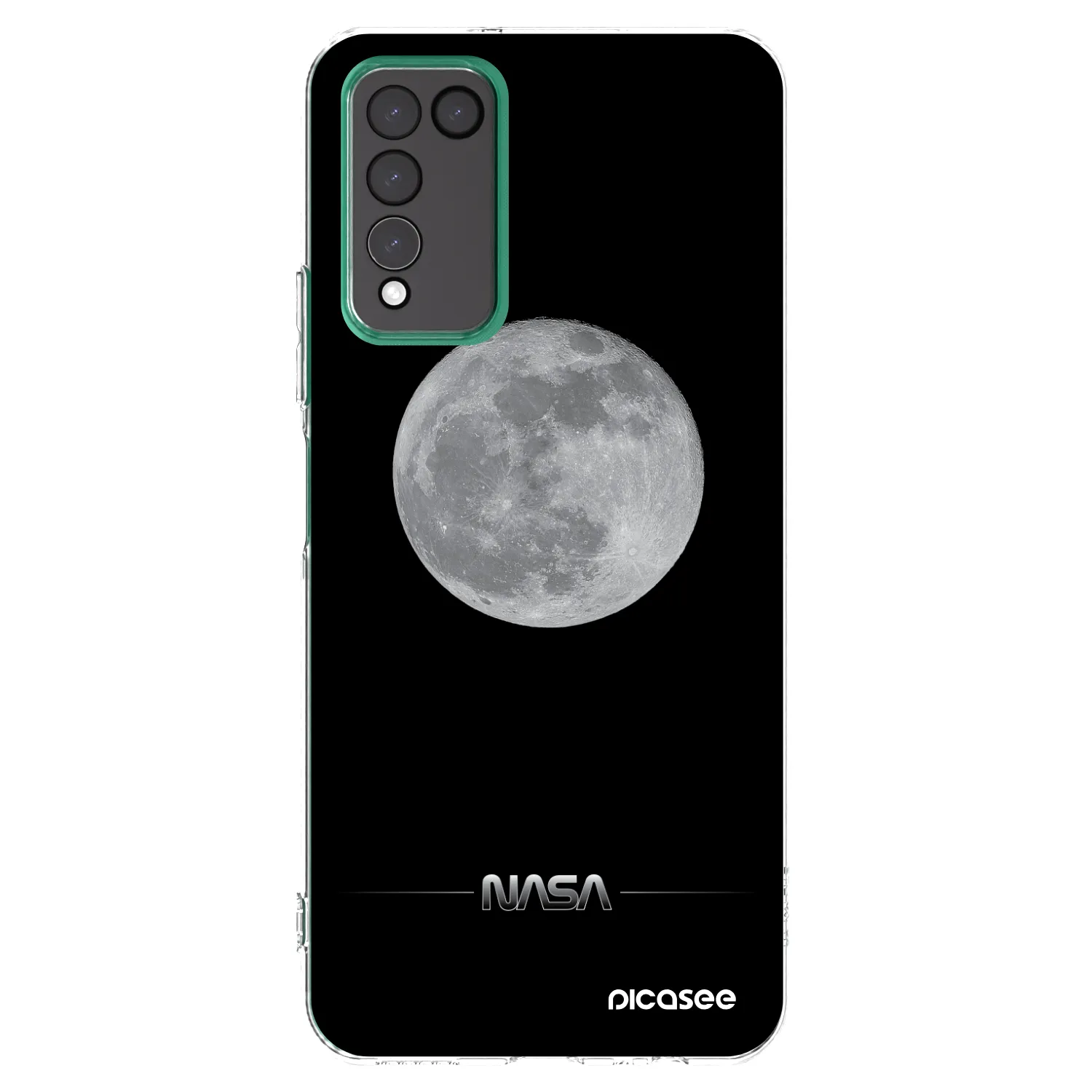 Picasee silikonový průhledný obal pro Honor 10X Lite - Moon Minimal