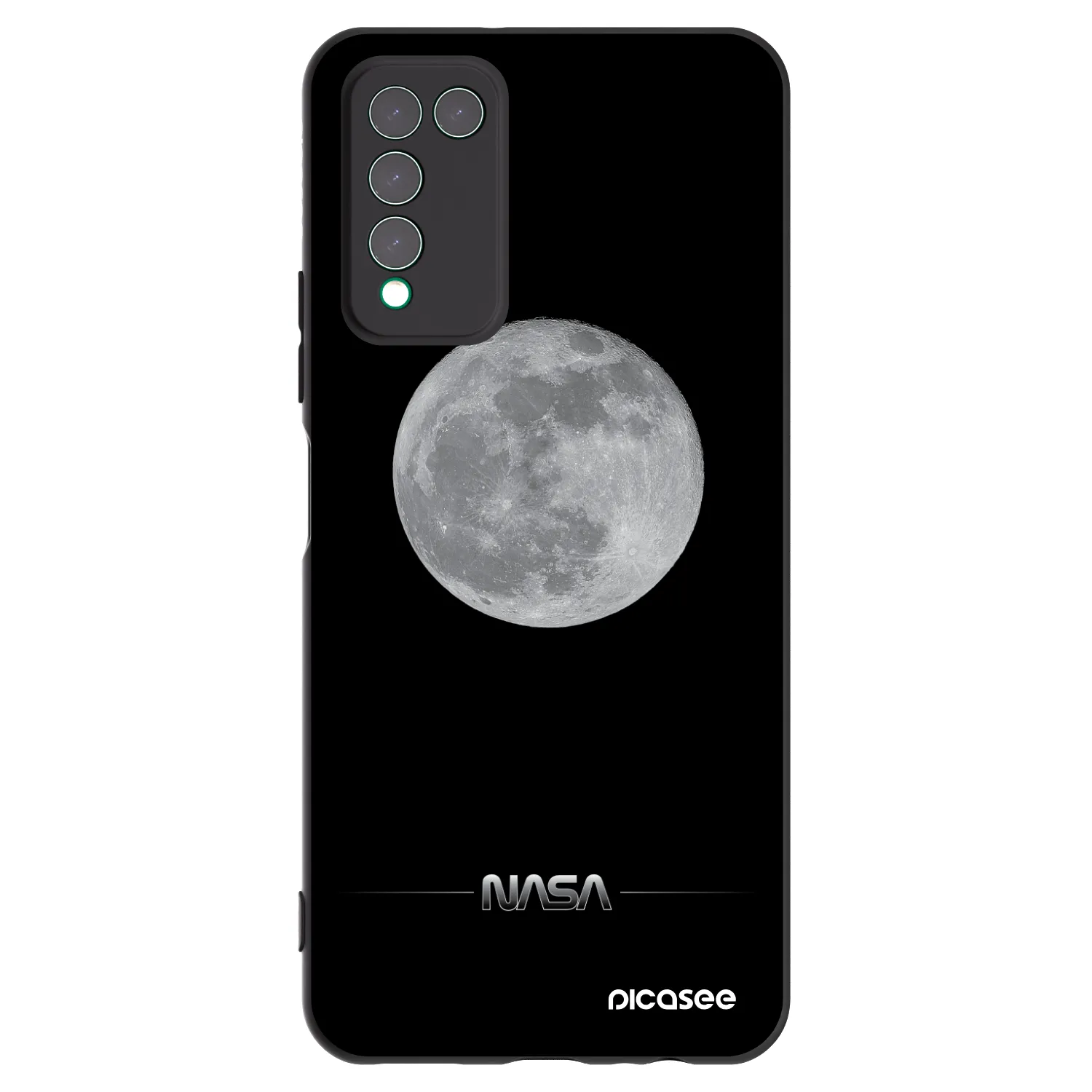 Picasee silikonový černý obal pro Honor 10X Lite - Moon Minimal