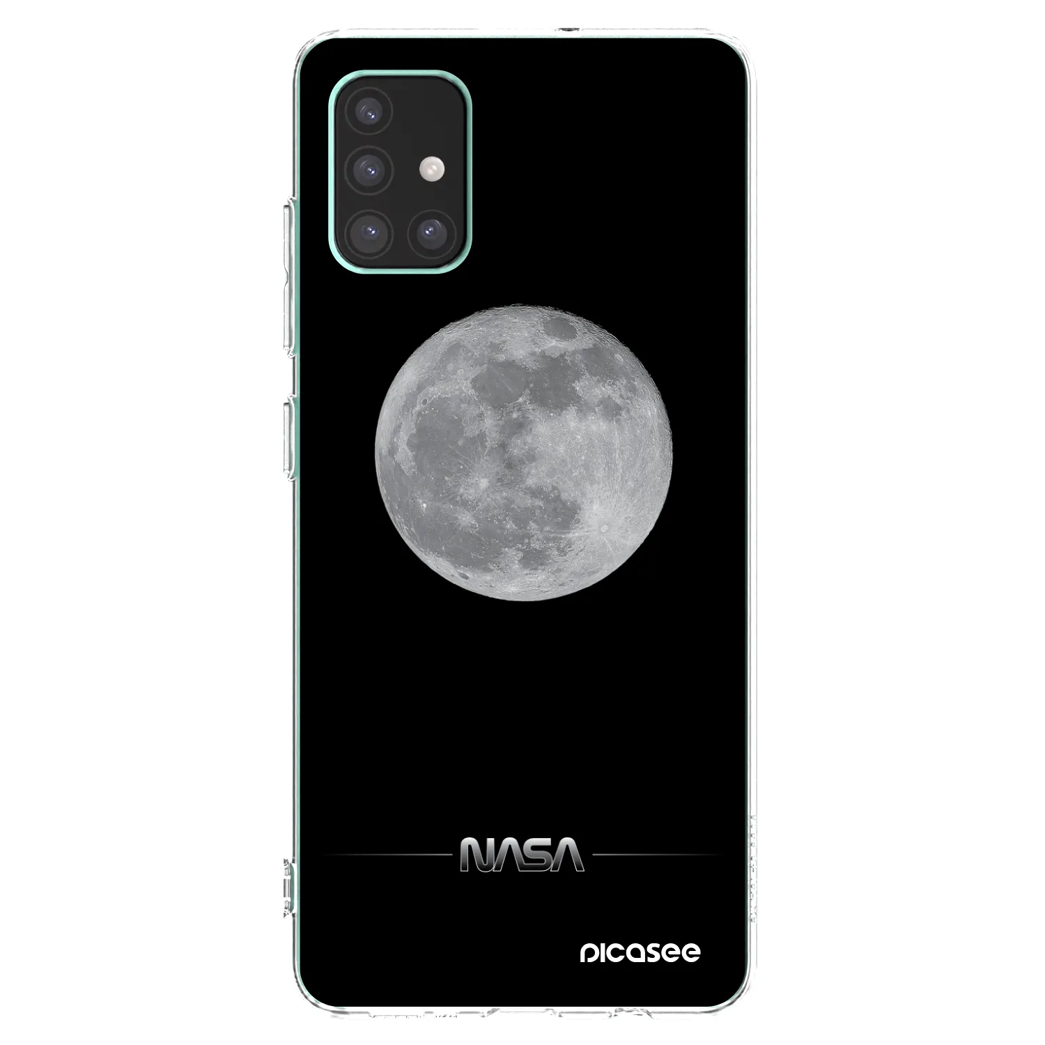 Picasee silikonový průhledný obal pro Samsung Galaxy M51 M515F - Moon Minimal