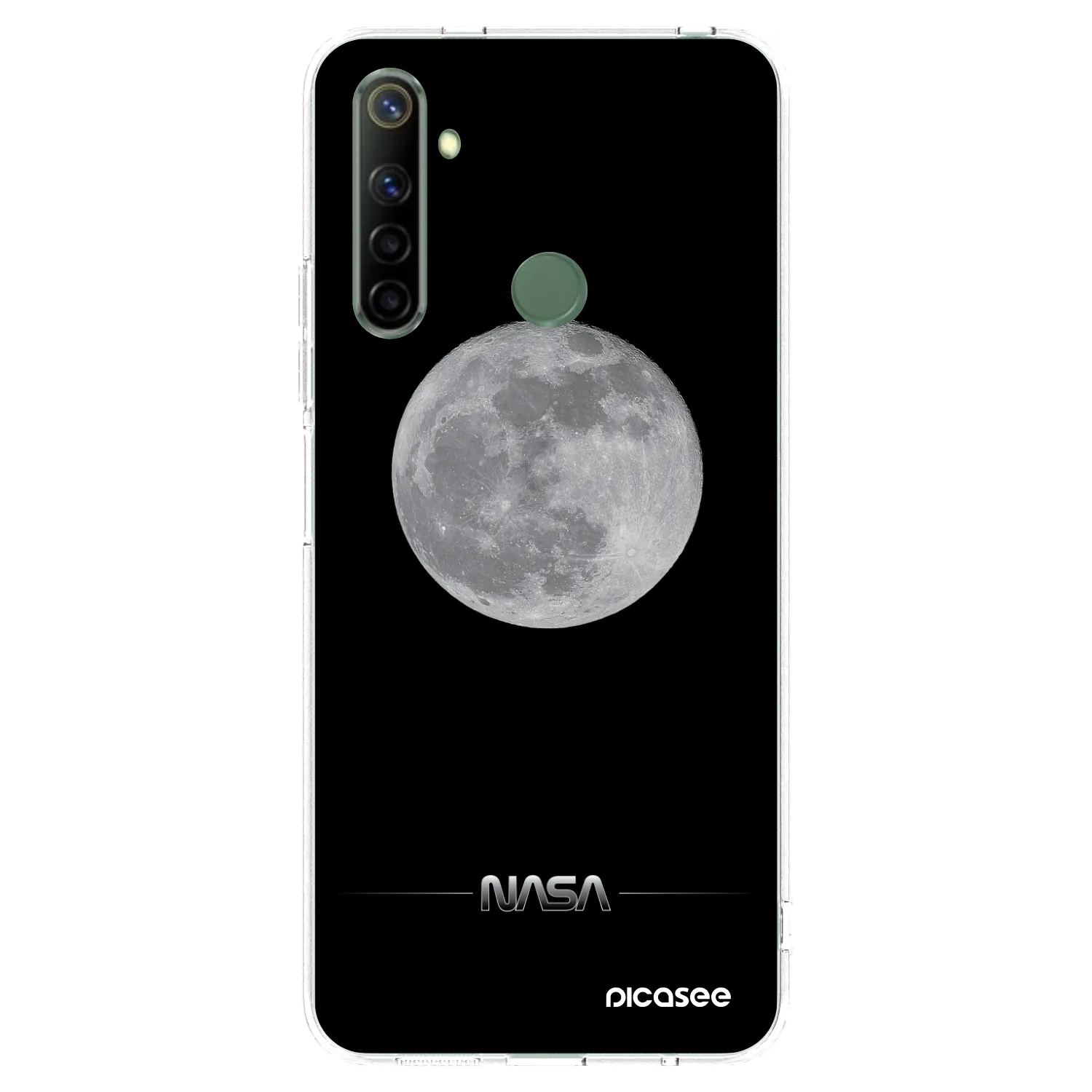 Picasee silikonový průhledný obal pro Realme 6i - Moon Minimal