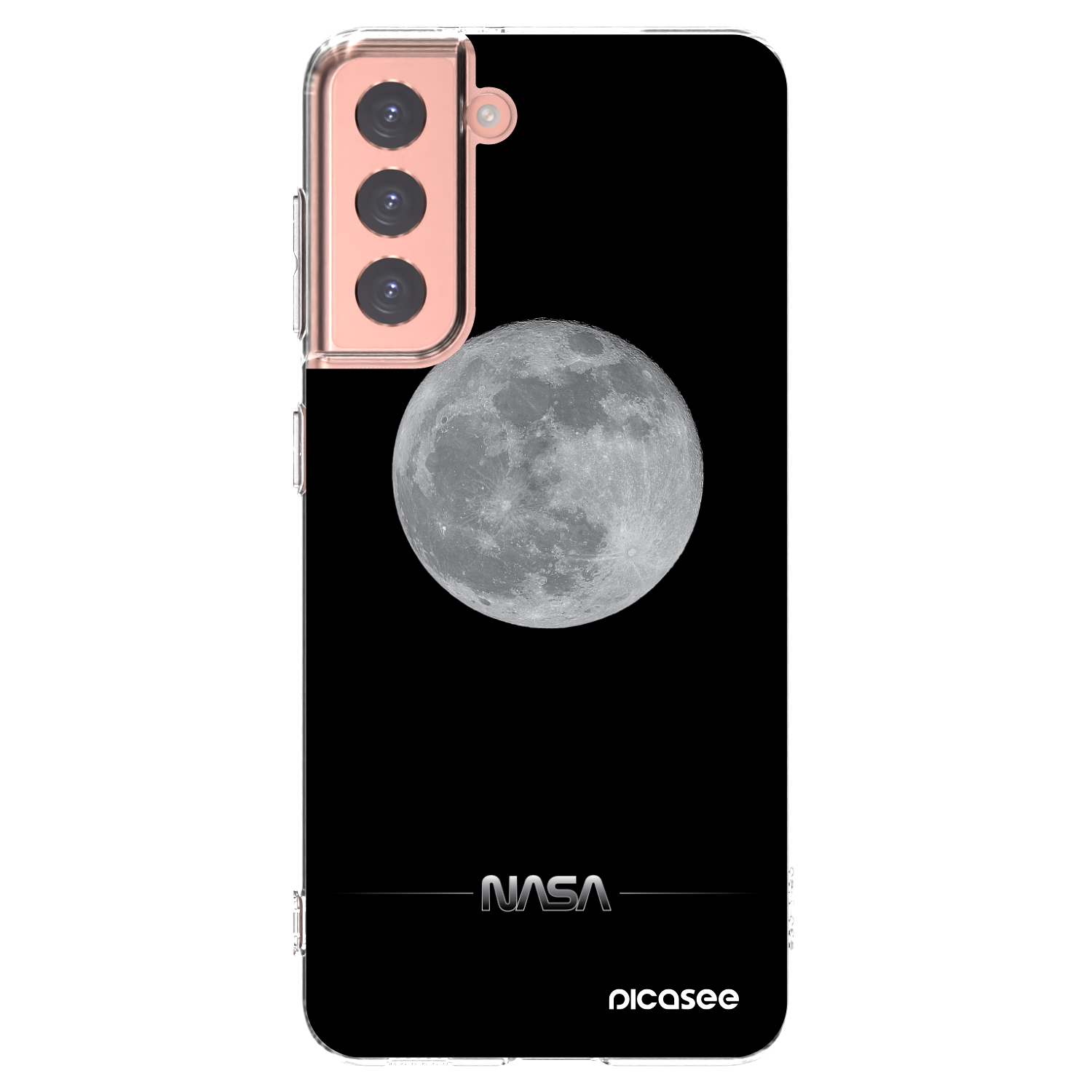 Picasee silikonový průhledný obal pro Samsung Galaxy S21 5G G991B - Moon Minimal