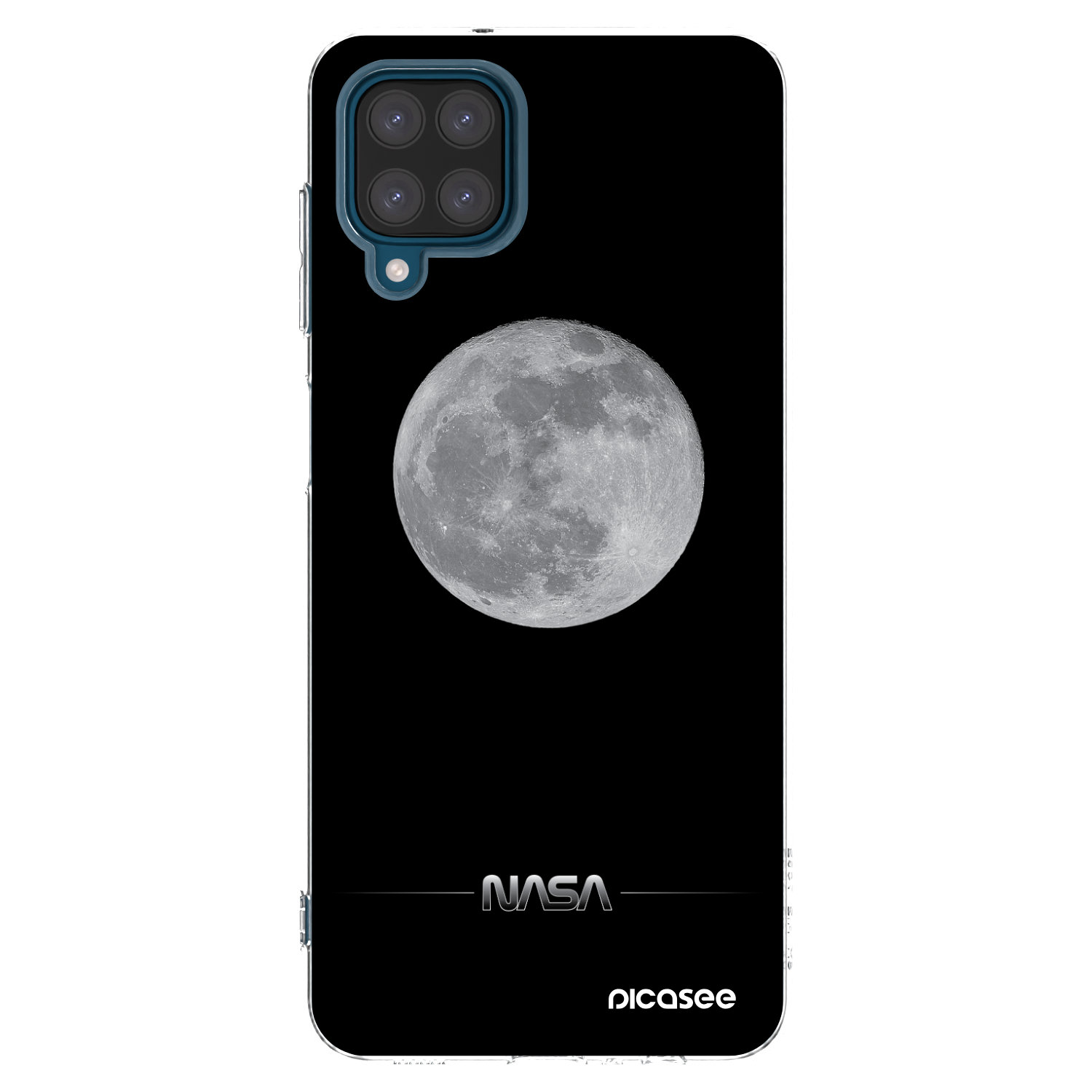 Picasee silikonový průhledný obal pro Samsung Galaxy A12 A125F - Moon Minimal