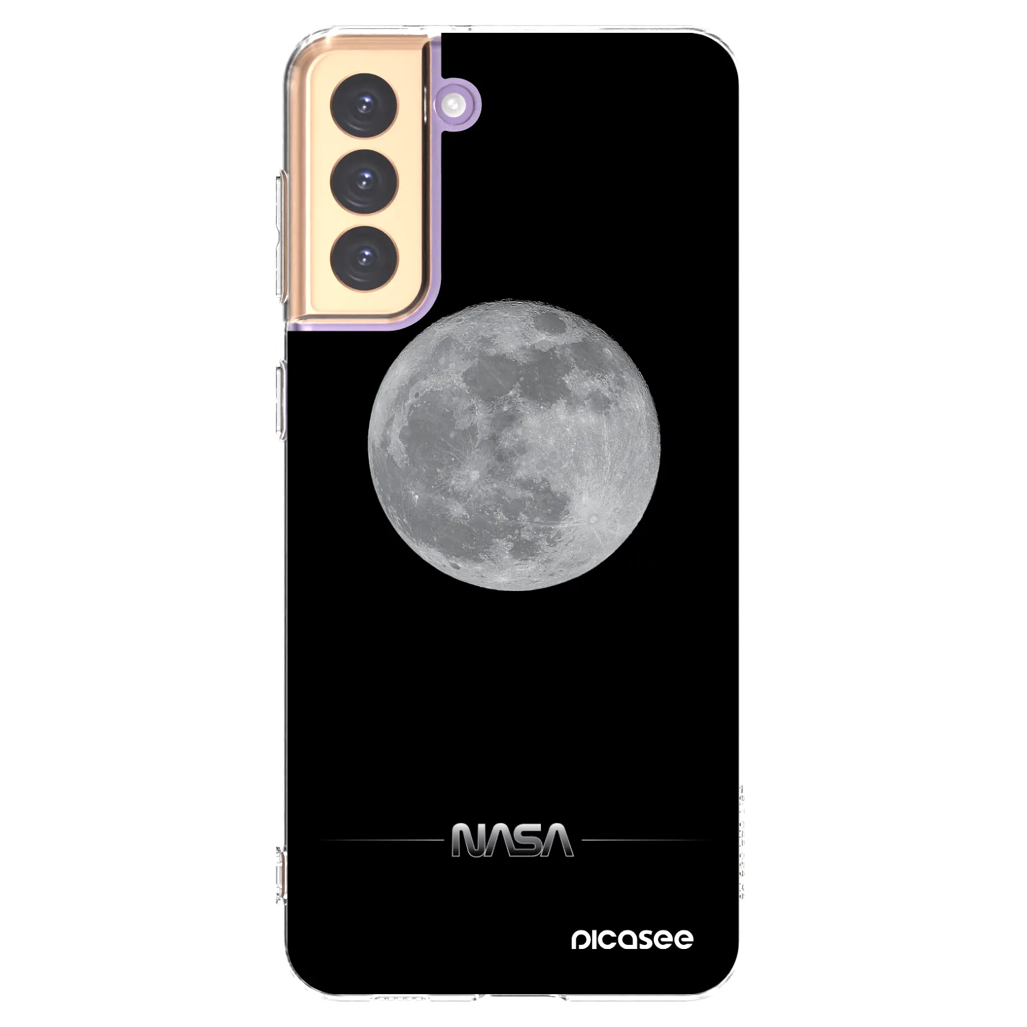 Picasee silikonový průhledný obal pro Samsung Galaxy S21+ 5G G996F - Moon Minimal