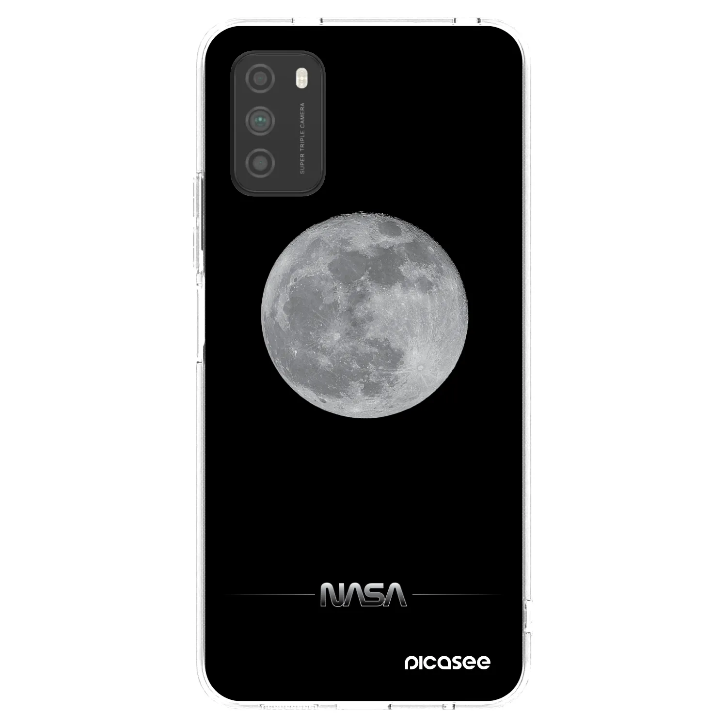 Picasee silikonový průhledný obal pro Xiaomi Poco M3 - Moon Minimal