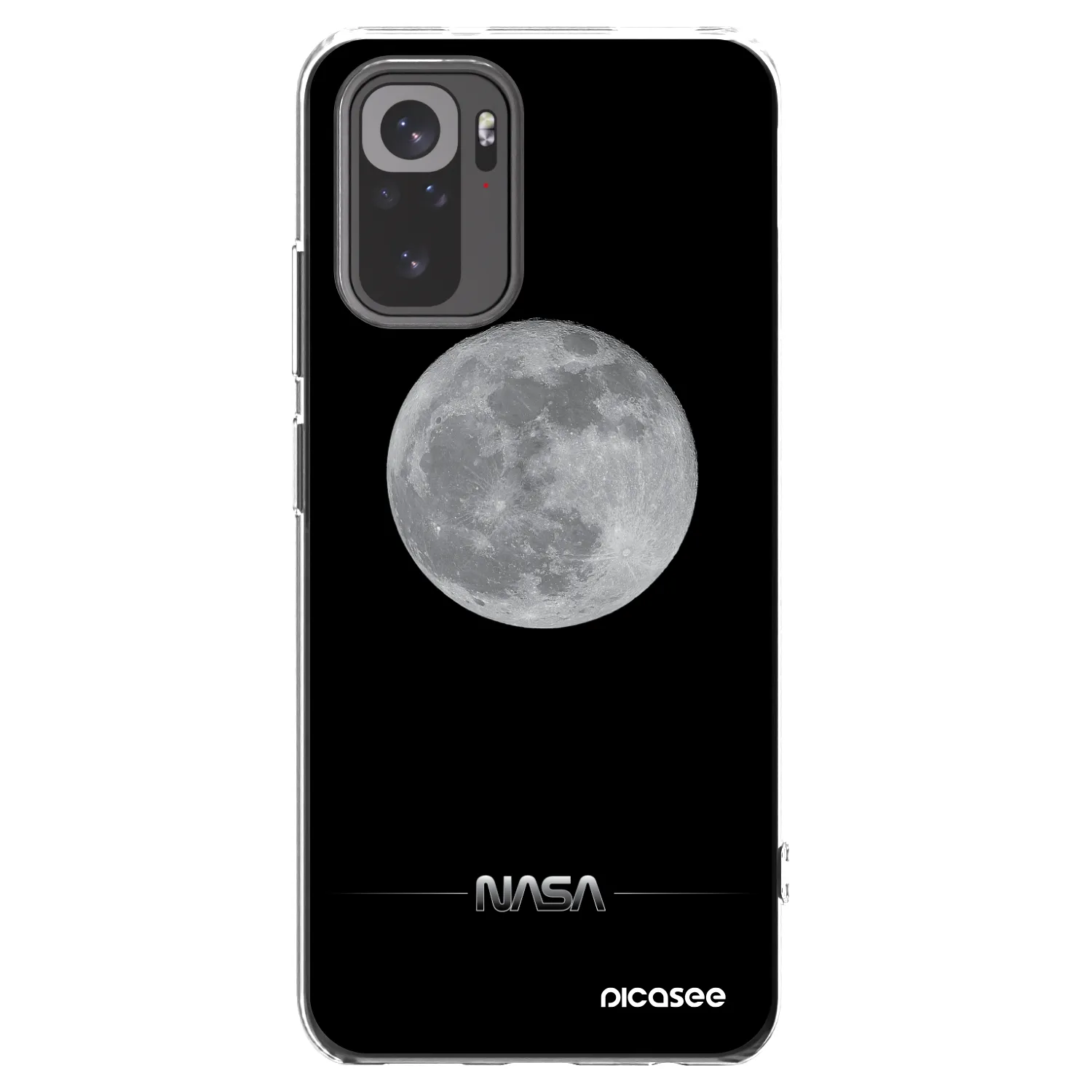 Picasee silikonový průhledný obal pro Xiaomi Redmi Note 10 - Moon Minimal