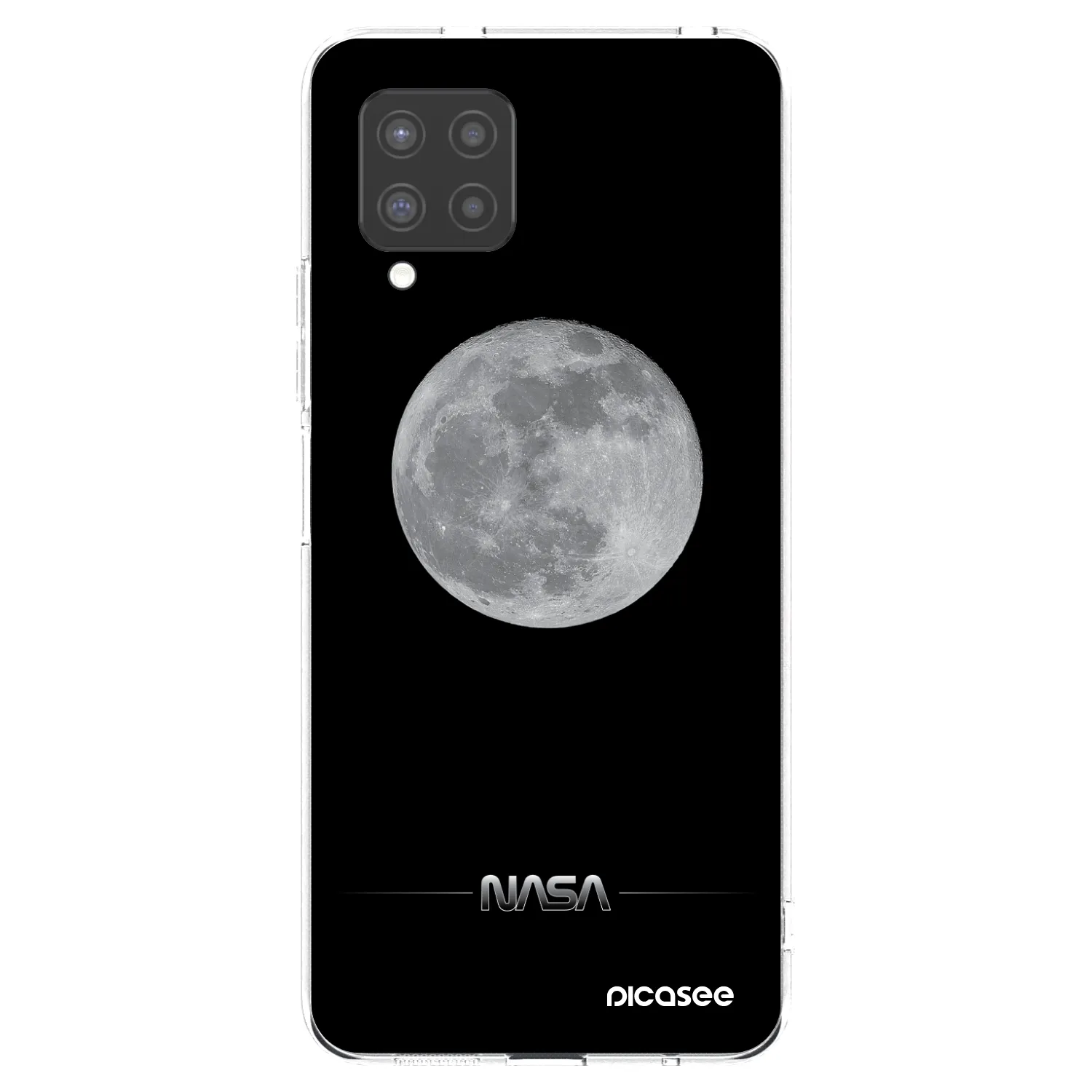 Picasee silikonový průhledný obal pro Samsung Galaxy A42 A426B - Moon Minimal
