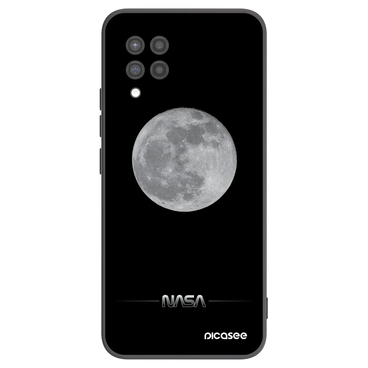 Picasee silikonový černý obal pro Samsung Galaxy A42 A426B - Moon Minimal