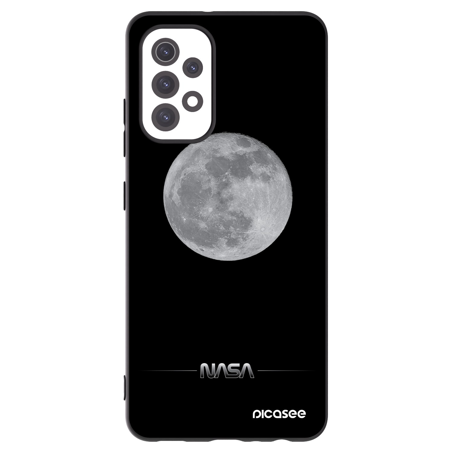 Picasee silikonový černý obal pro Samsung Galaxy A32 5G A326B - Moon Minimal