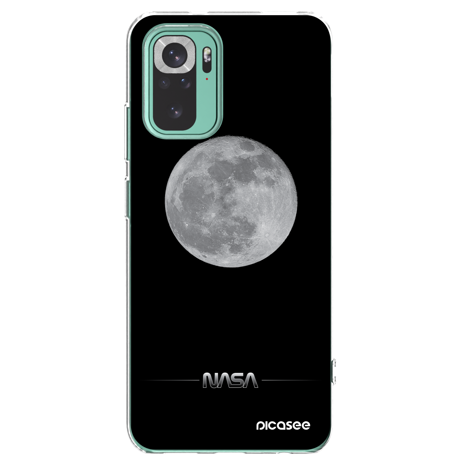 Picasee silikonový průhledný obal pro Xiaomi Redmi Note 10 Pro - Moon Minimal