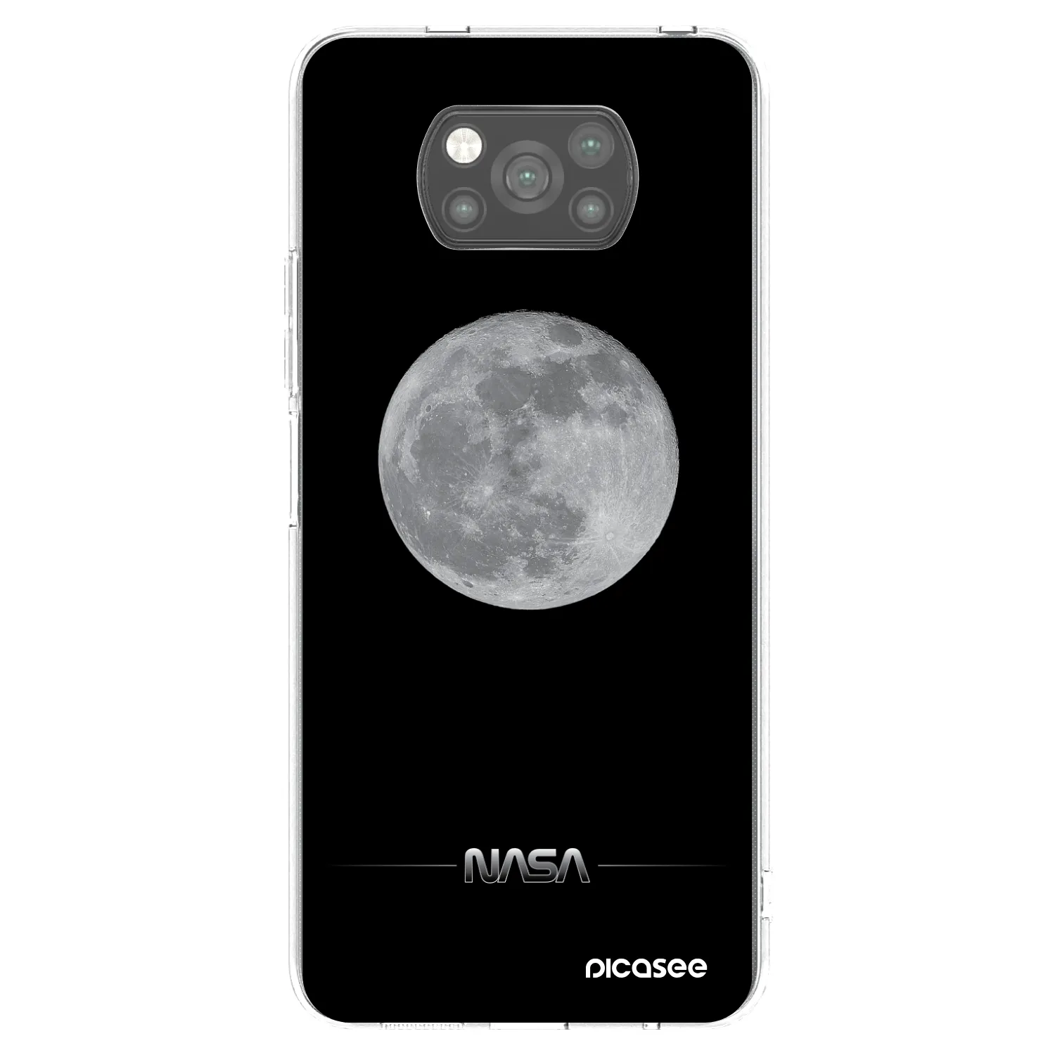 Picasee silikonový černý obal pro Xiaomi Poco X3 Pro - Moon Minimal