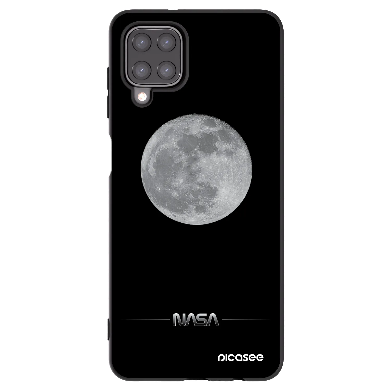 Picasee silikonový černý obal pro Samsung Galaxy M12 M127F - Moon Minimal