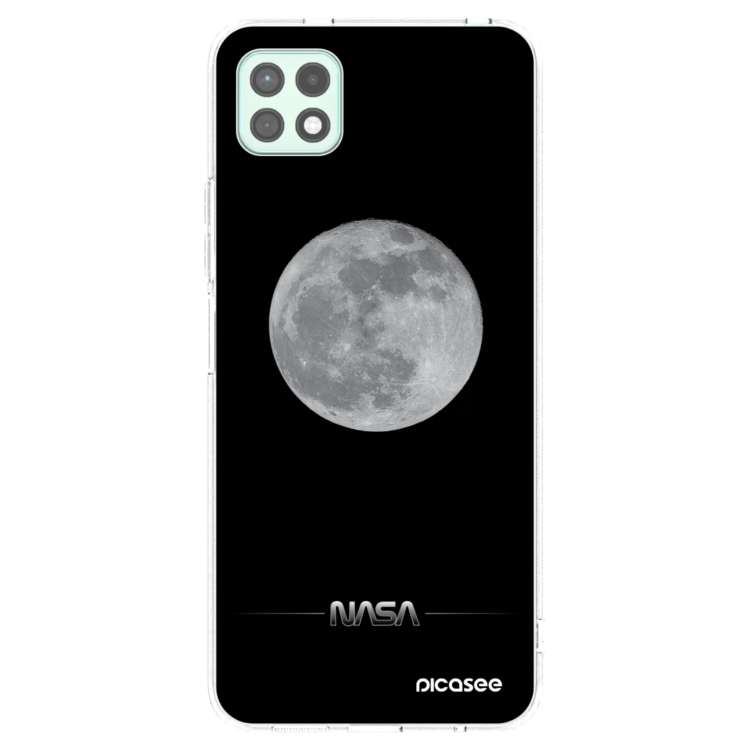 Picasee silikonový průhledný obal pro Samsung Galaxy A22 A226B 5G - Moon Minimal
