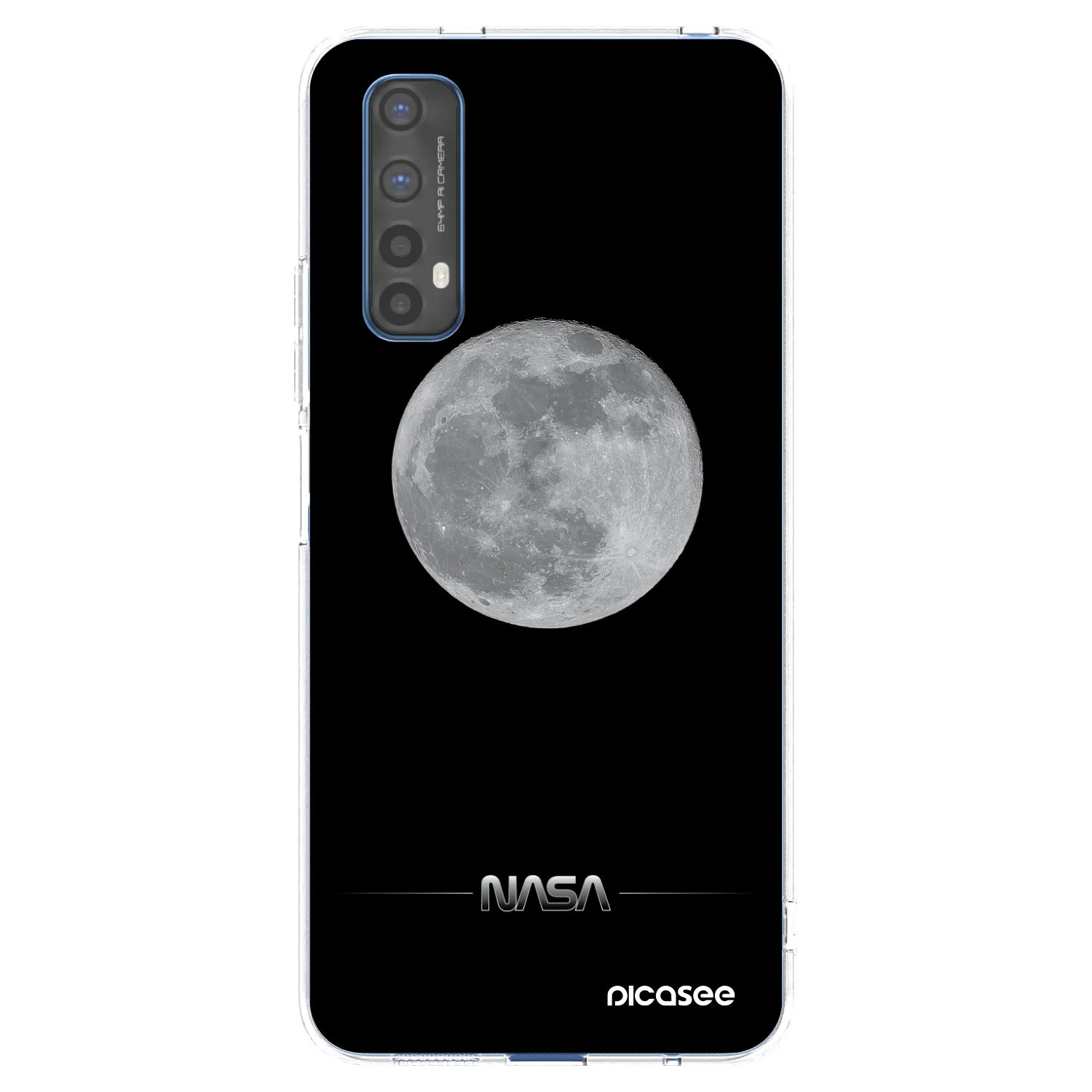 Picasee silikonový průhledný obal pro Realme 7 - Moon Minimal