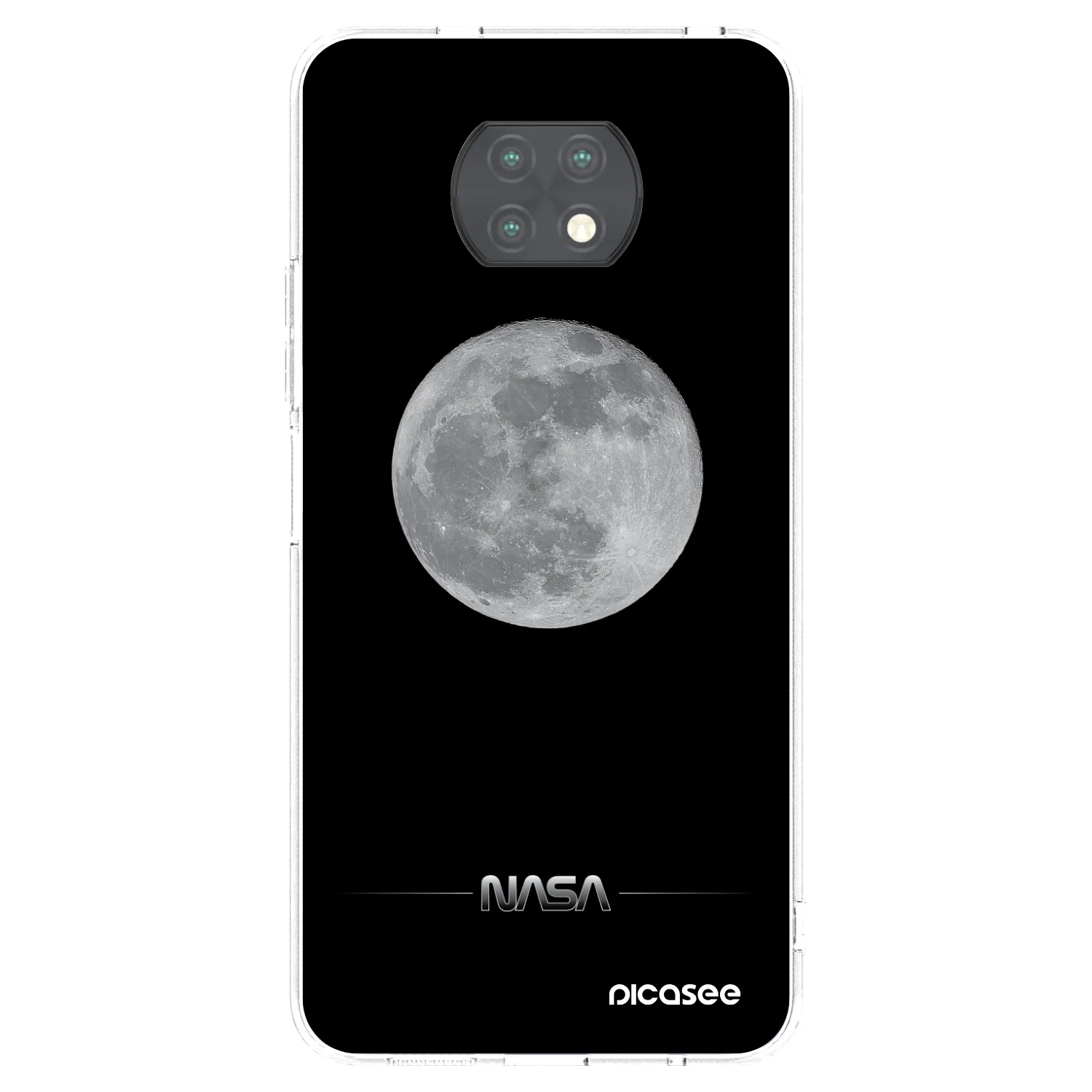 Picasee silikonový průhledný obal pro Xiaomi Redmi Note 9T - Moon Minimal