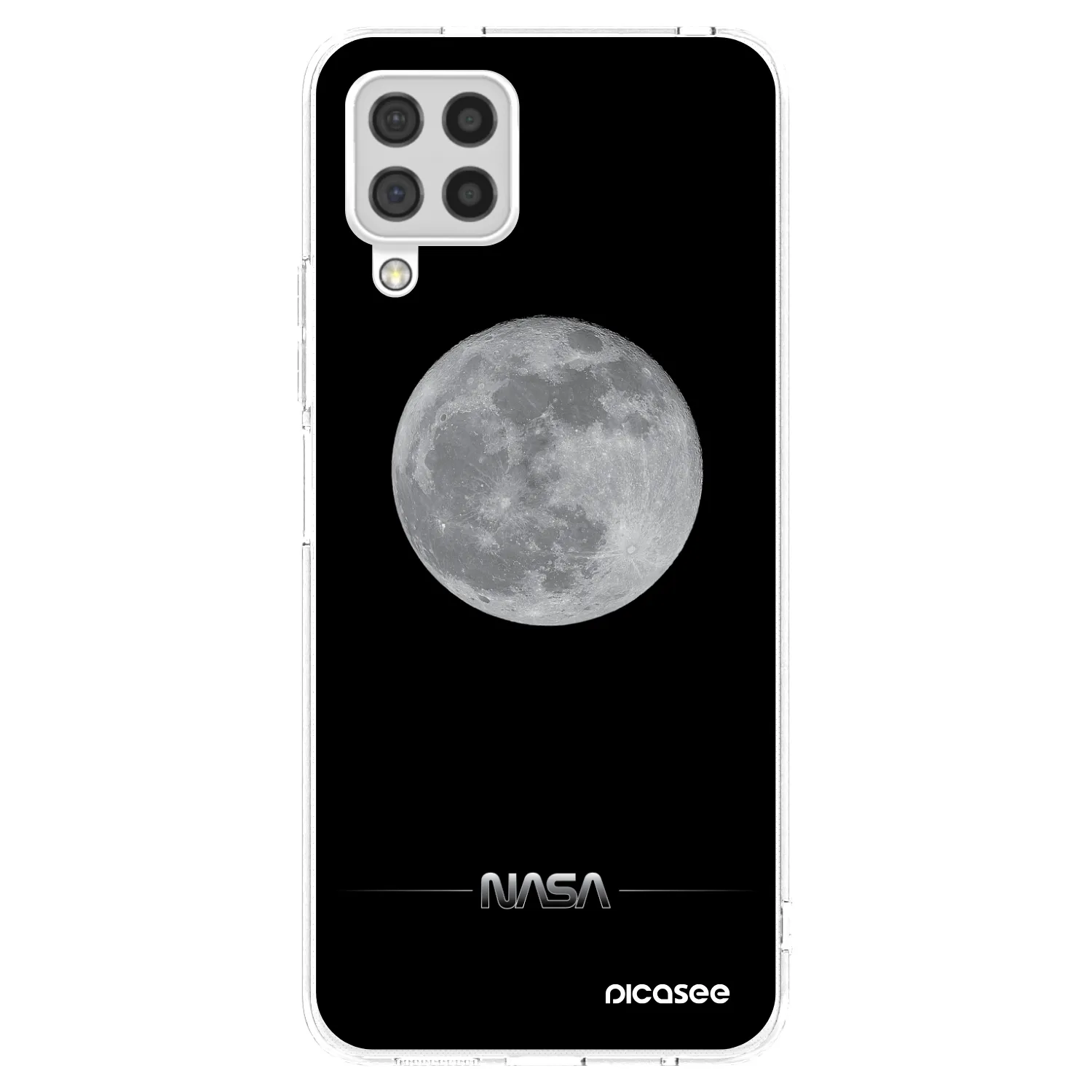 Picasee silikonový průhledný obal pro Samsung Galaxy A22 A225F 4G - Moon Minimal