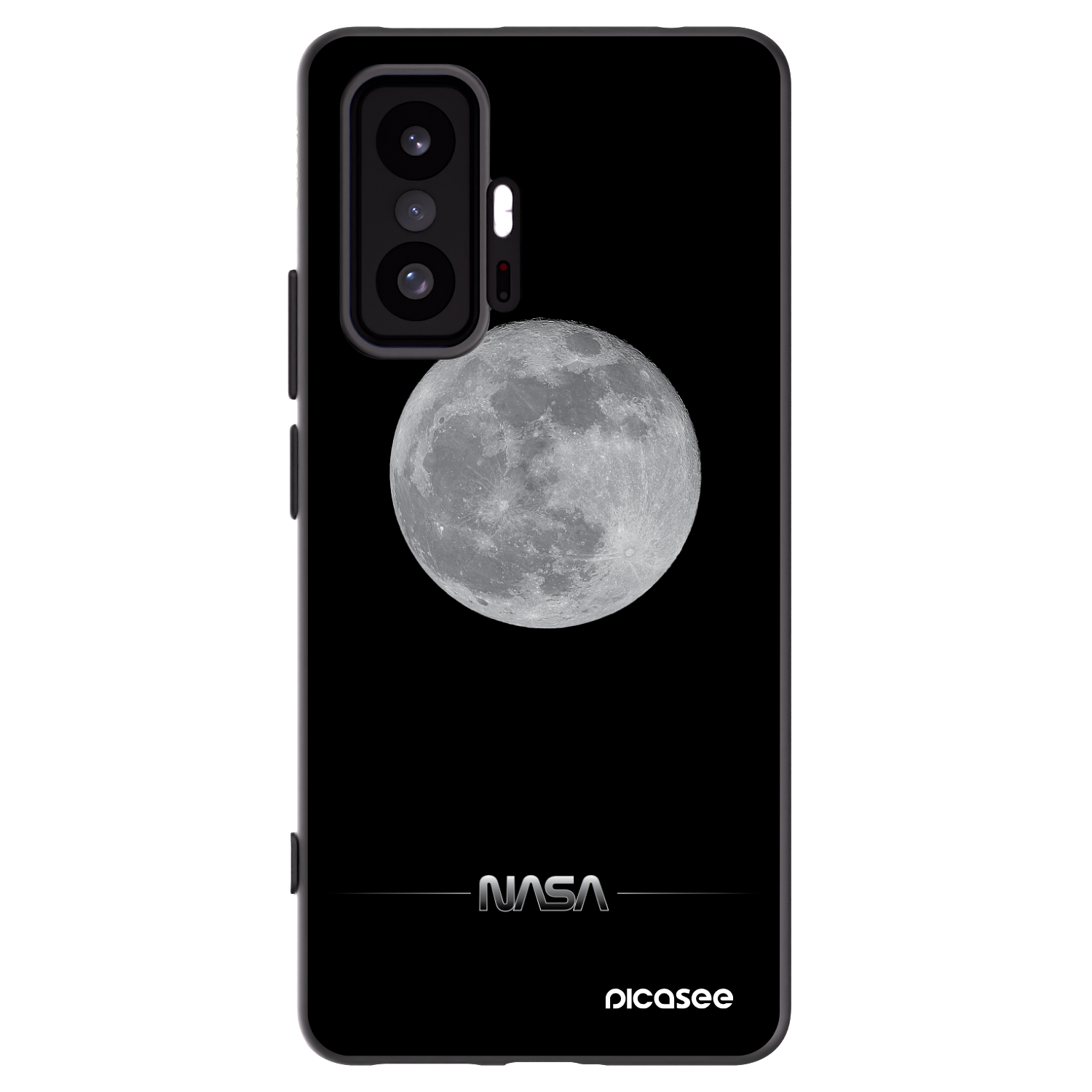 Picasee silikonový černý obal pro Xiaomi 11T - Moon Minimal