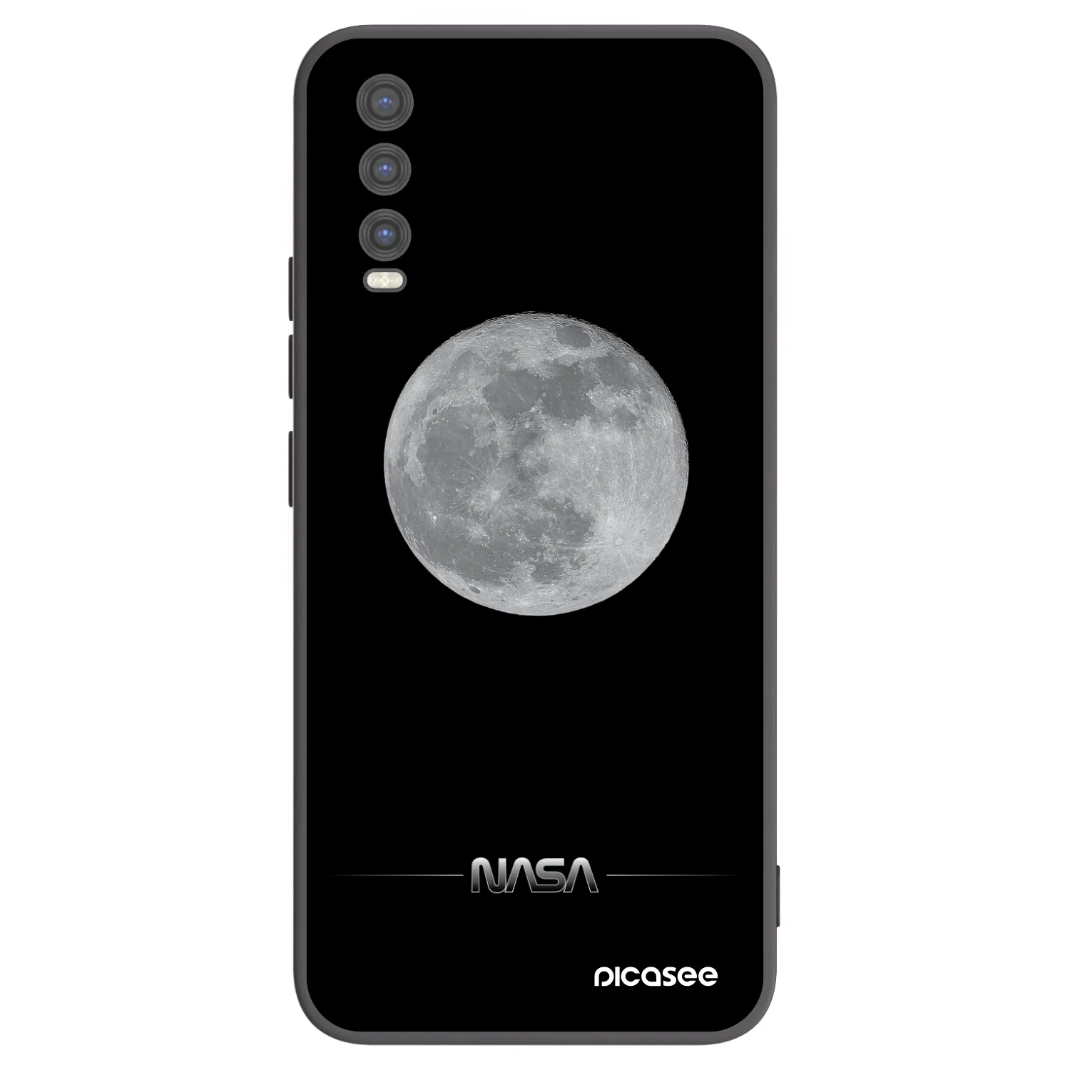 Picasee silikonový černý obal pro Vivo Y20s - Moon Minimal