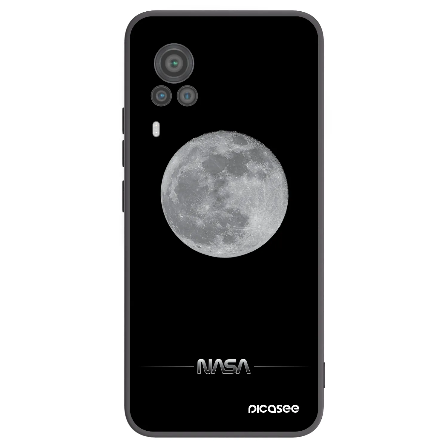 Picasee silikonový černý obal pro Vivo X60 Pro 5G - Moon Minimal