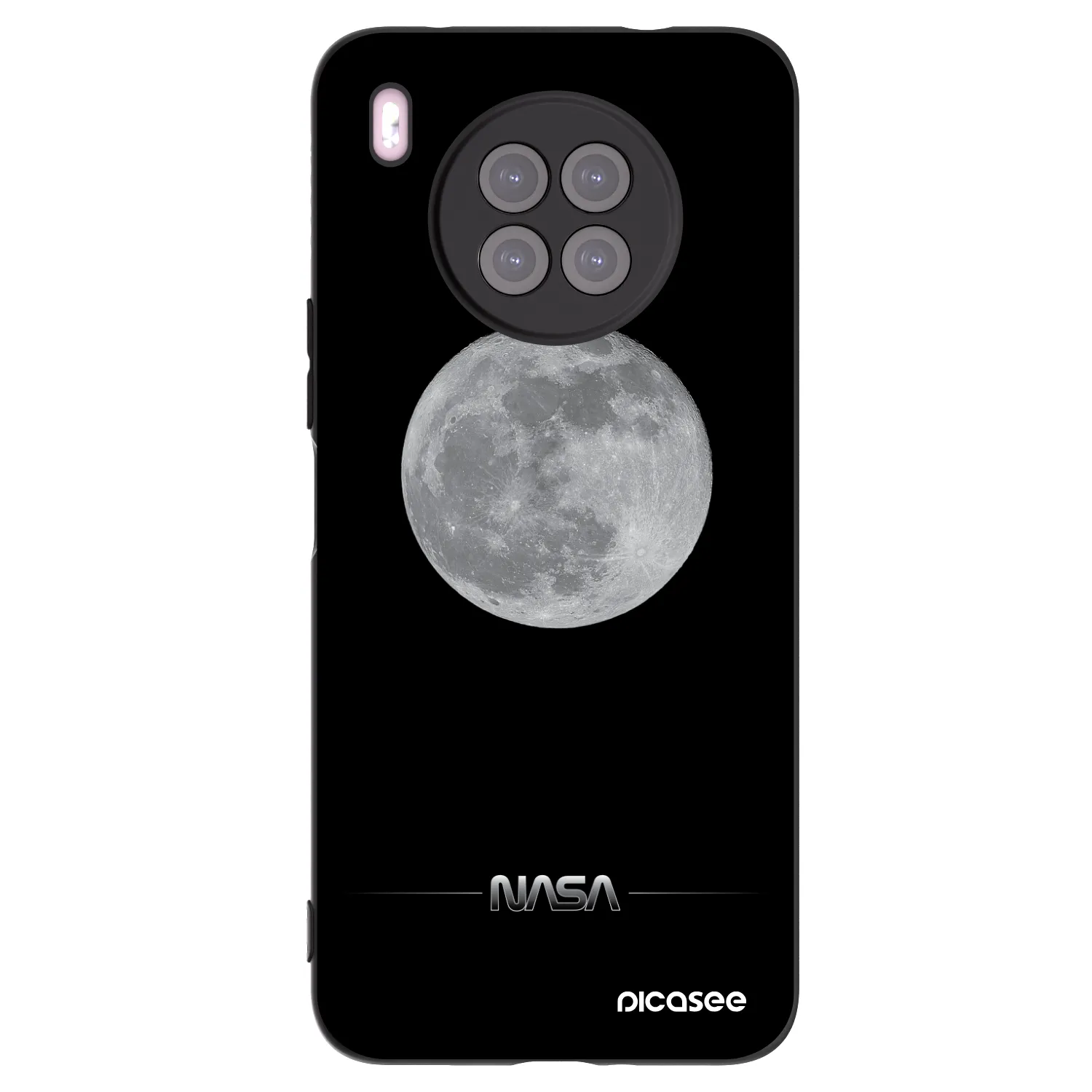 Picasee silikonový černý obal pro Huawei Nova 8i - Moon Minimal