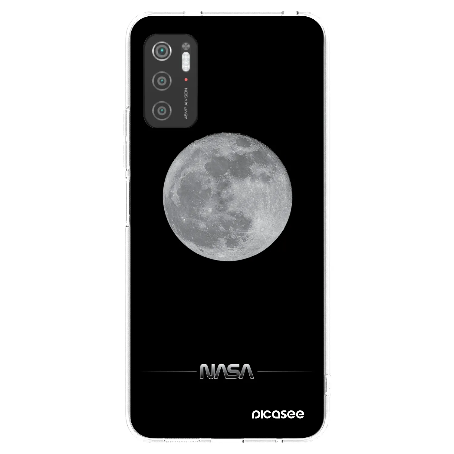 Picasee silikonový průhledný obal pro Xiaomi Poco M3 Pro 5G - Moon Minimal