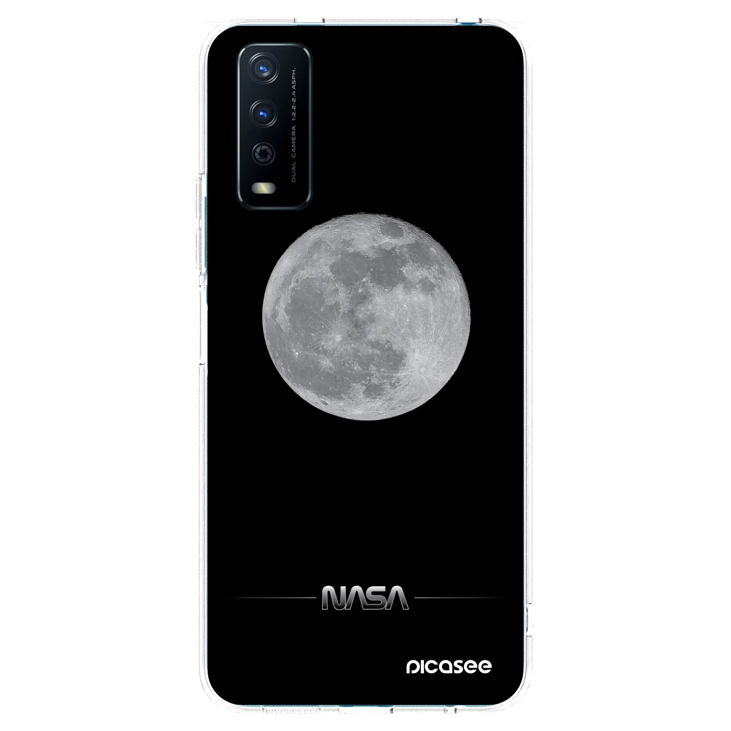 Picasee silikonový průhledný obal pro Vivo Y11s - Moon Minimal