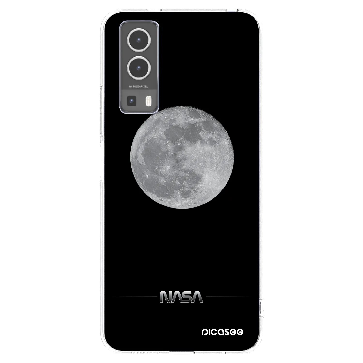 Picasee silikonový průhledný obal pro Vivo Y72 5G - Moon Minimal