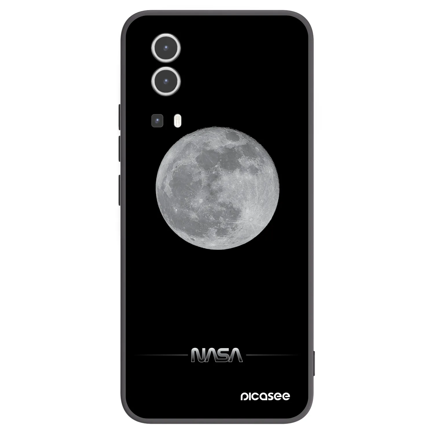 Picasee silikonový černý obal pro Vivo Y72 5G - Moon Minimal