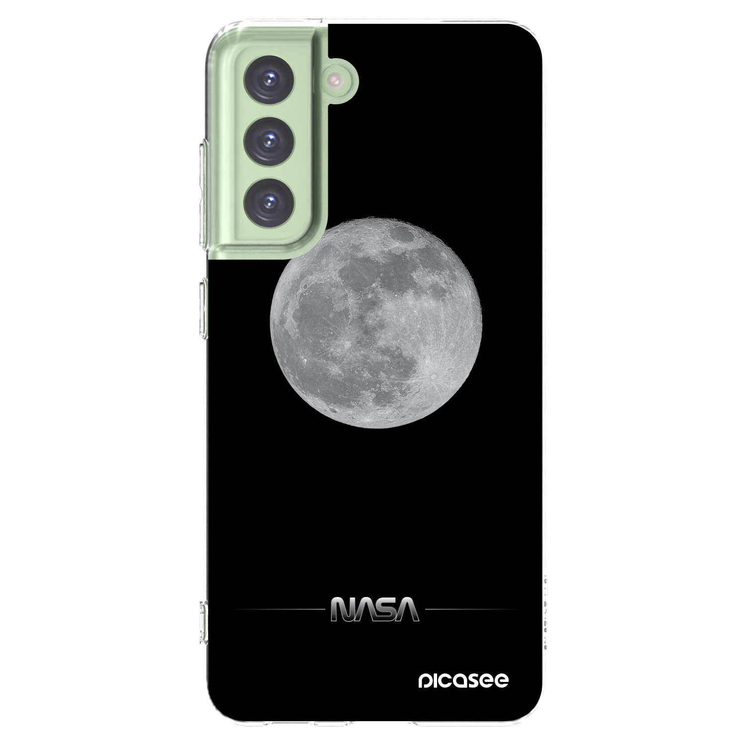 Picasee silikonový průhledný obal pro Samsung Galaxy S21 FE 5G - Moon Minimal
