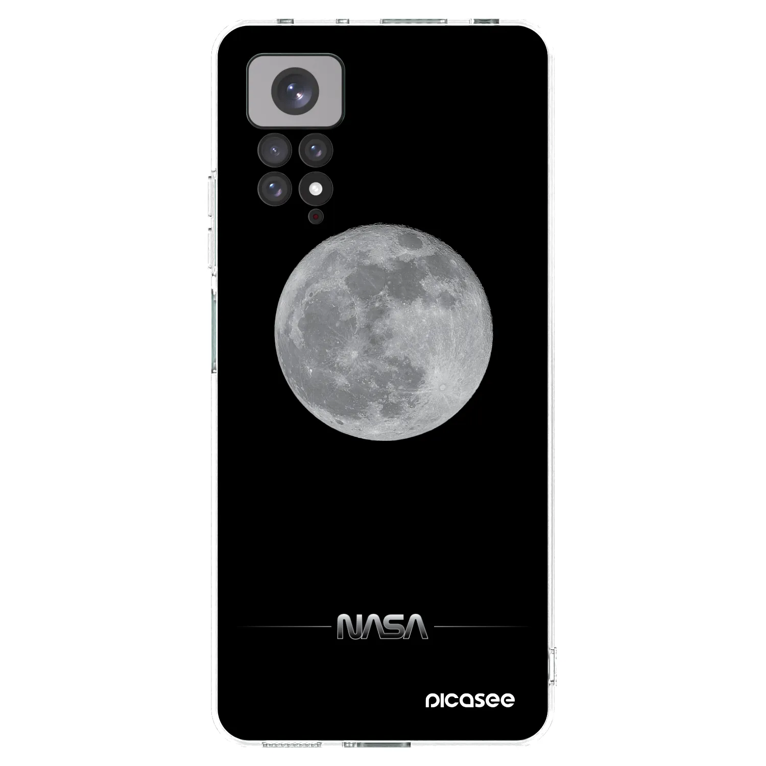 Picasee silikonový průhledný obal pro Xiaomi Redmi Note 11 - Moon Minimal