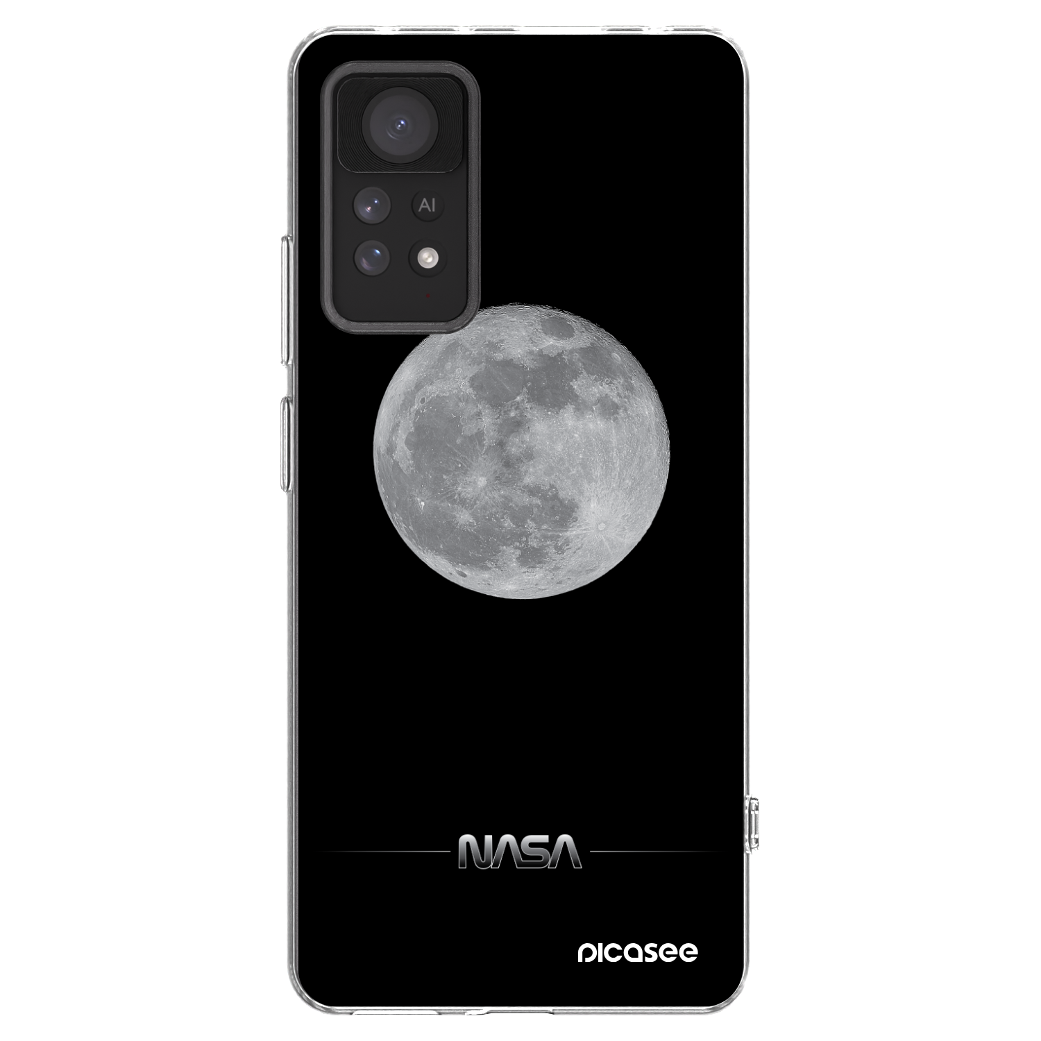 Picasee silikonový průhledný obal pro Xiaomi Redmi Note 11 Pro 5G - Moon Minimal