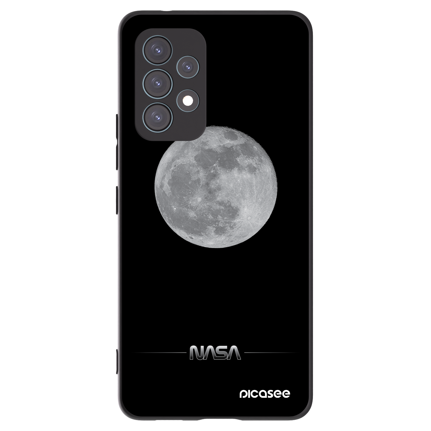 Picasee silikonový černý obal pro Samsung Galaxy A53 5G A536 - Moon Minimal