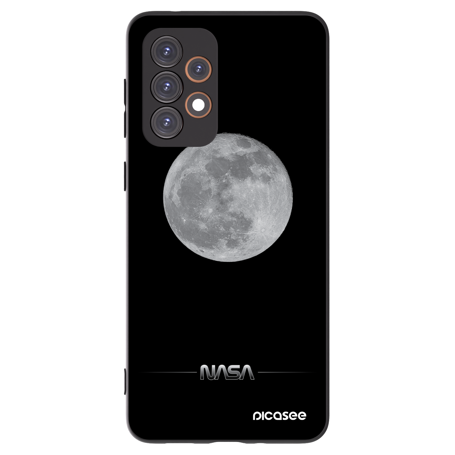 Picasee silikonový černý obal pro Samsung Galaxy A33 5G A336 - Moon Minimal