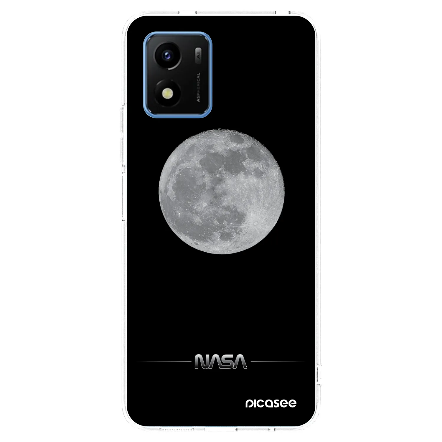 Picasee silikonový průhledný obal pro Vivo Y01 - Moon Minimal