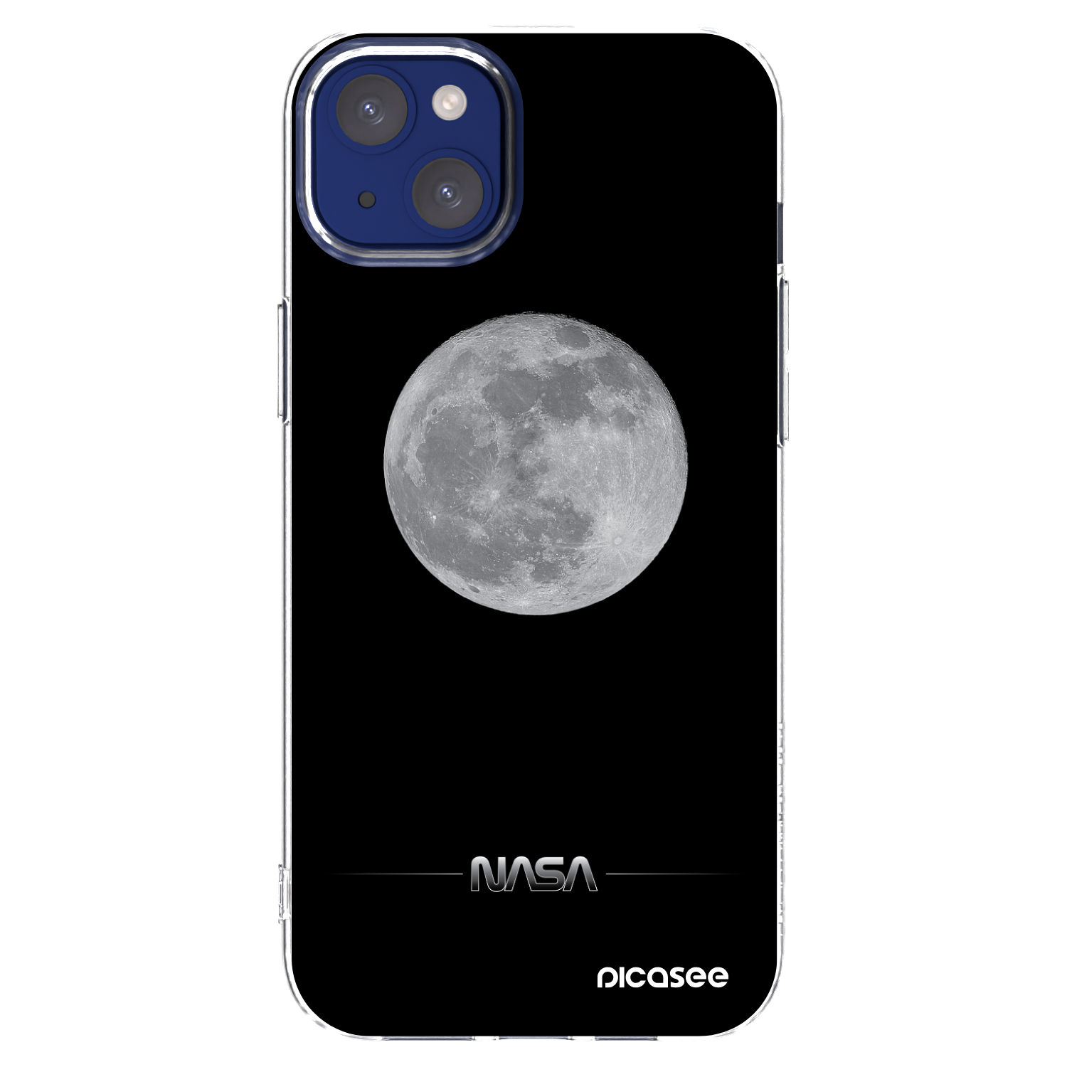 Picasee silikonový průhledný obal pro Apple iPhone 14 Plus - Moon Minimal