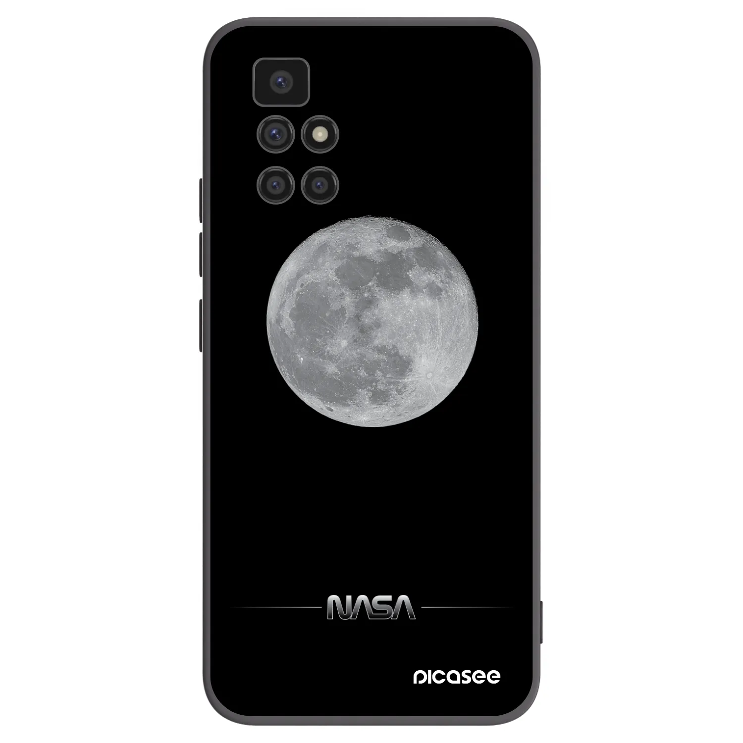 Picasee silikonový černý obal pro Xiaomi Redmi 10 (2022) - Moon Minimal
