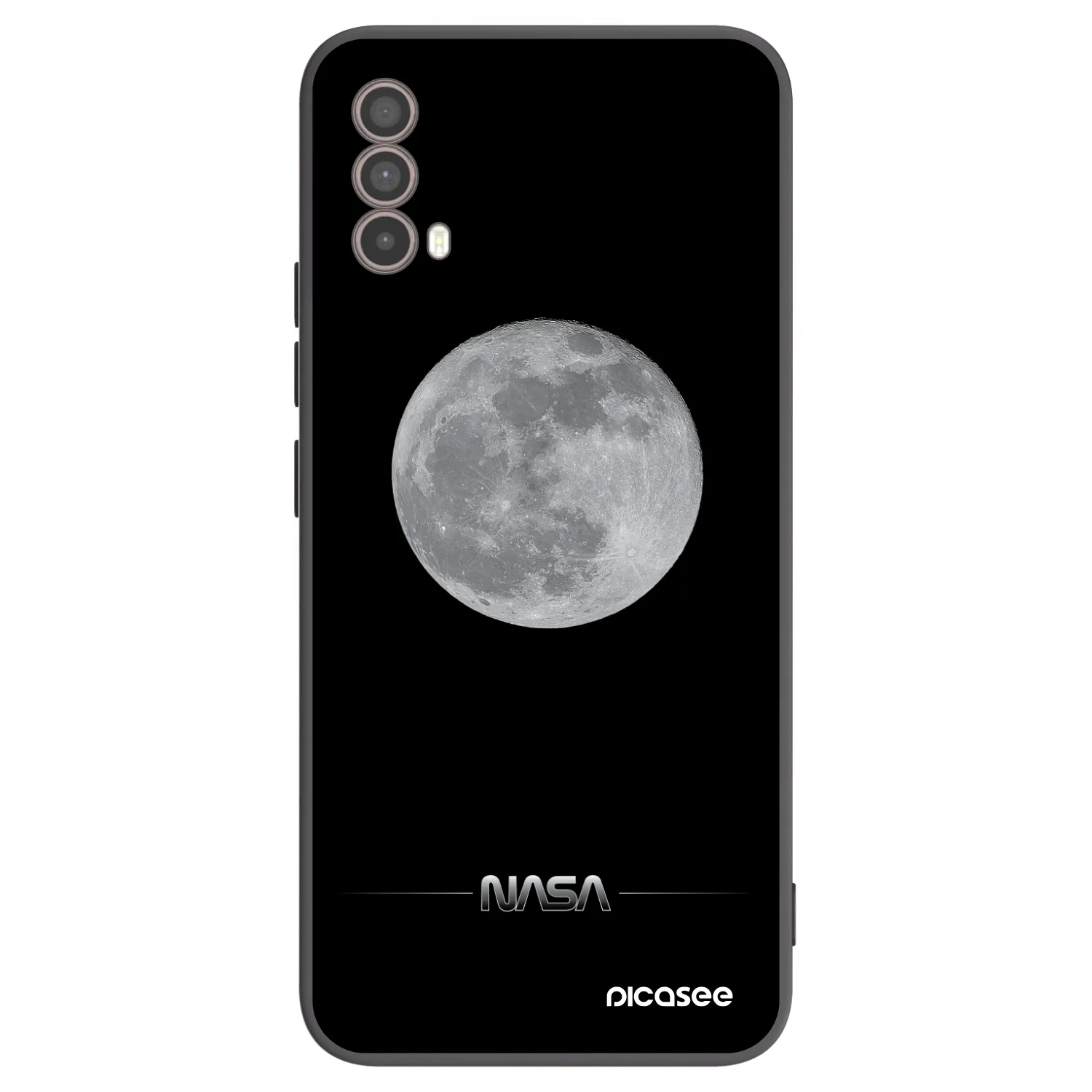 Picasee silikonový černý obal pro Motorola Moto E40 - Moon Minimal
