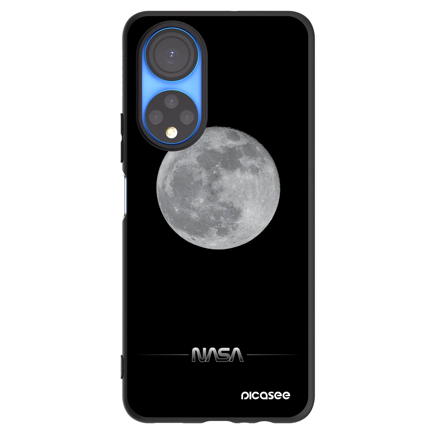 Picasee silikonový černý obal pro Honor X7 - Moon Minimal